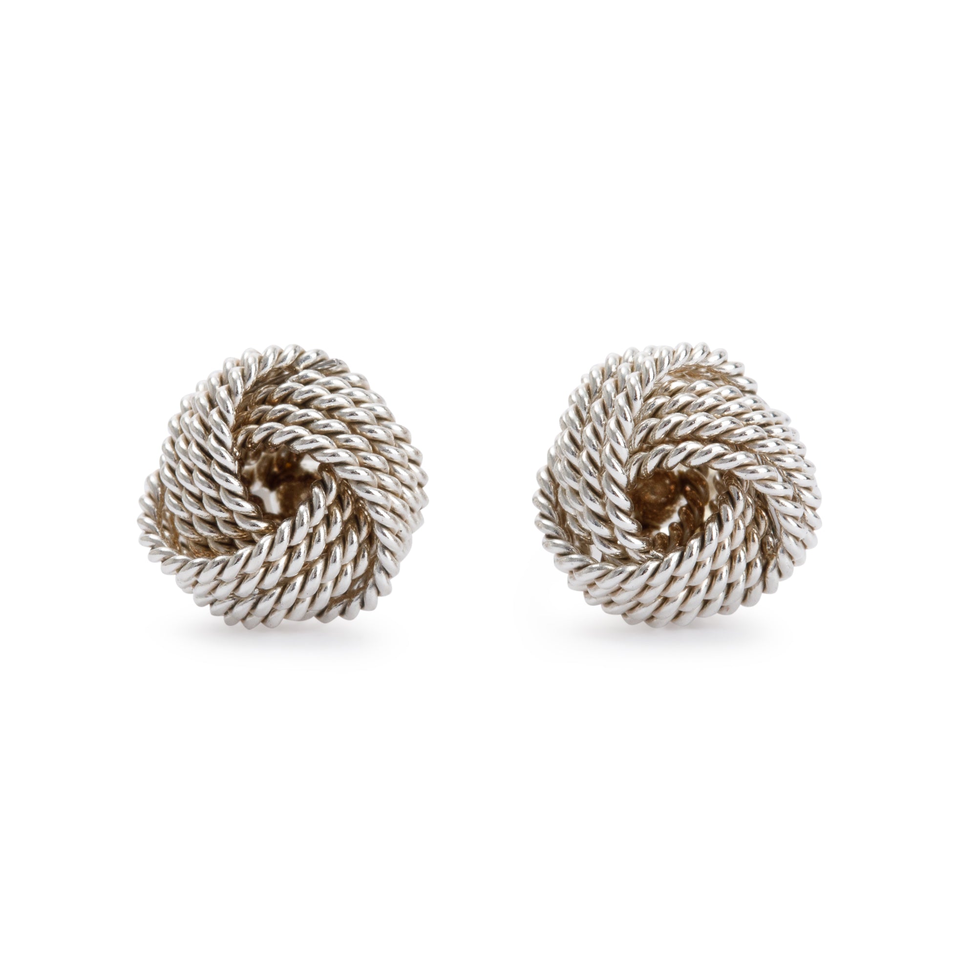 Tiffany & Co. Sterling Silver Twist Knot Earrings