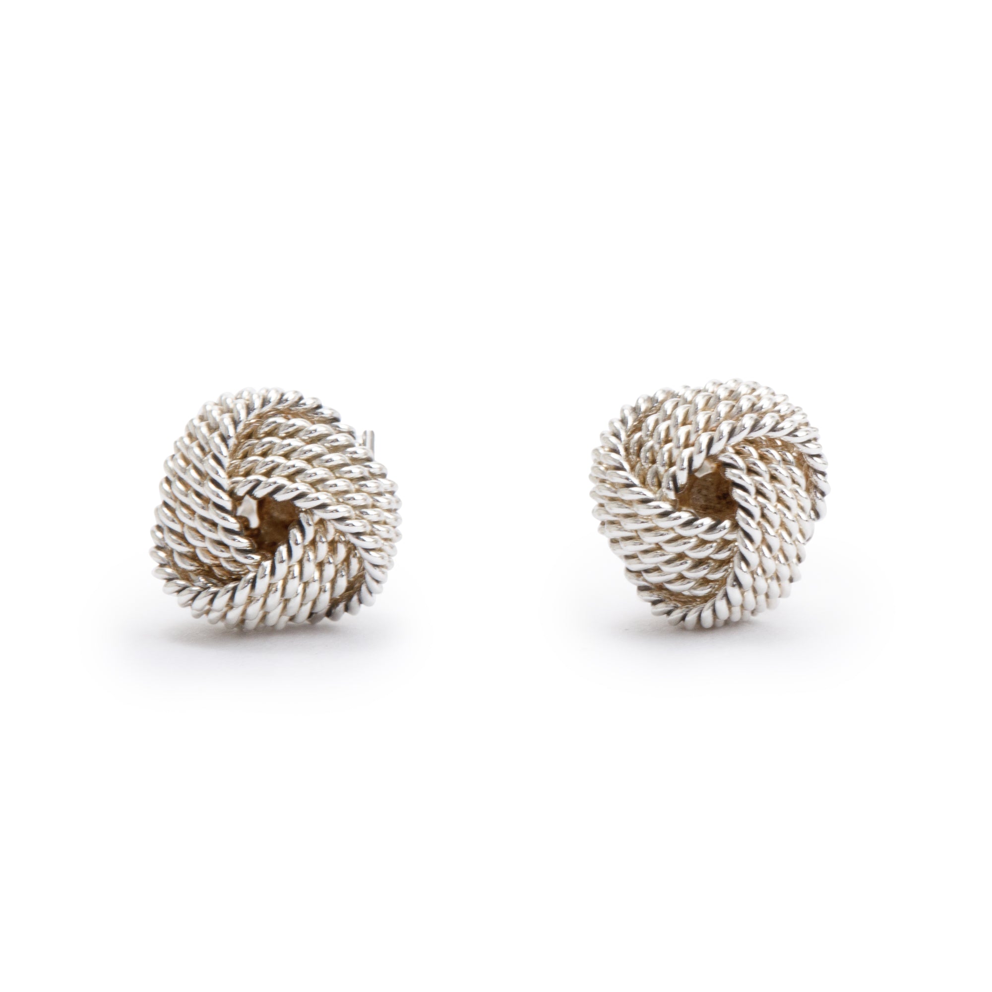 Tiffany & Co. Sterling Silver Twist Knot Earrings