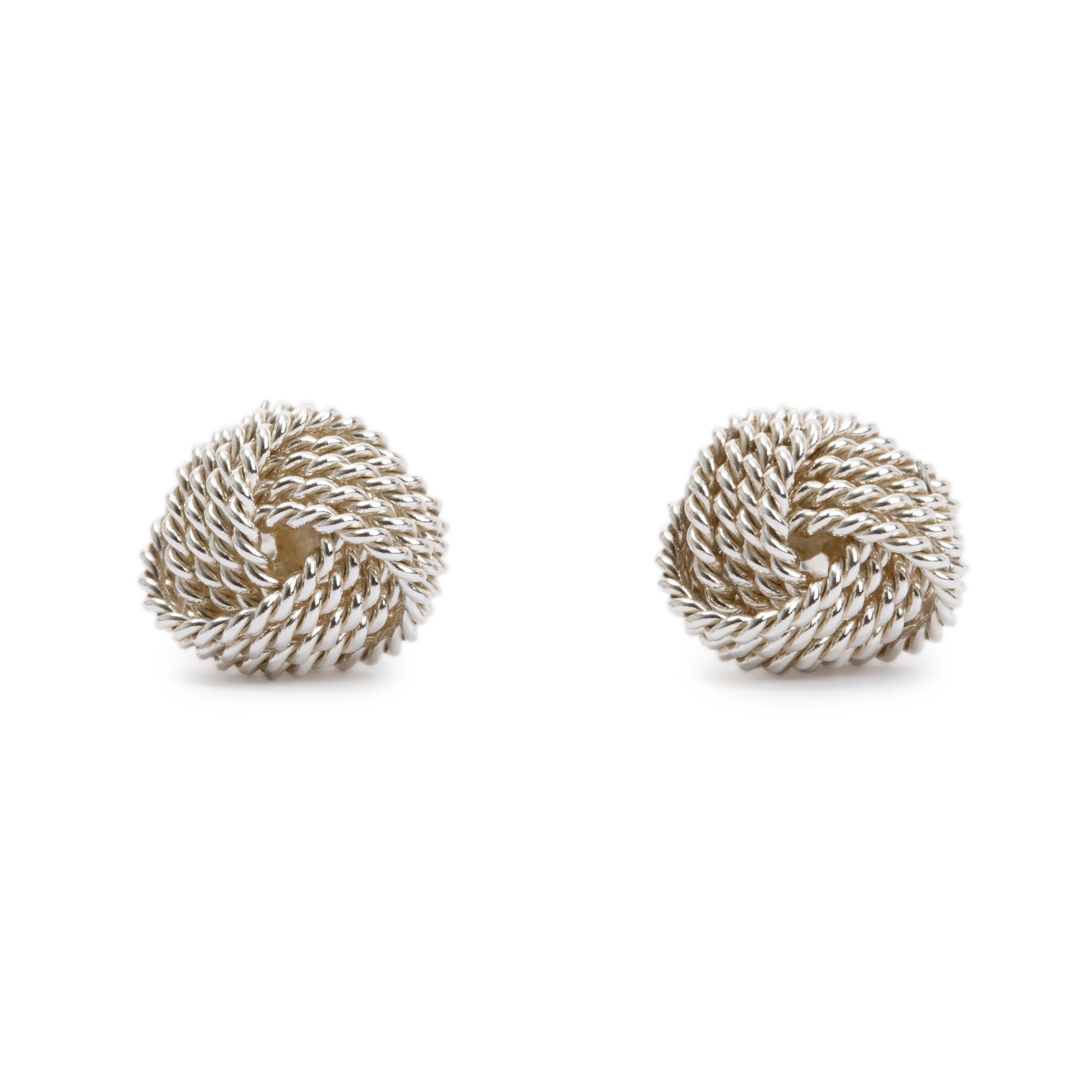 Tiffany & Co. Sterling Silver Twist Knot Earrings