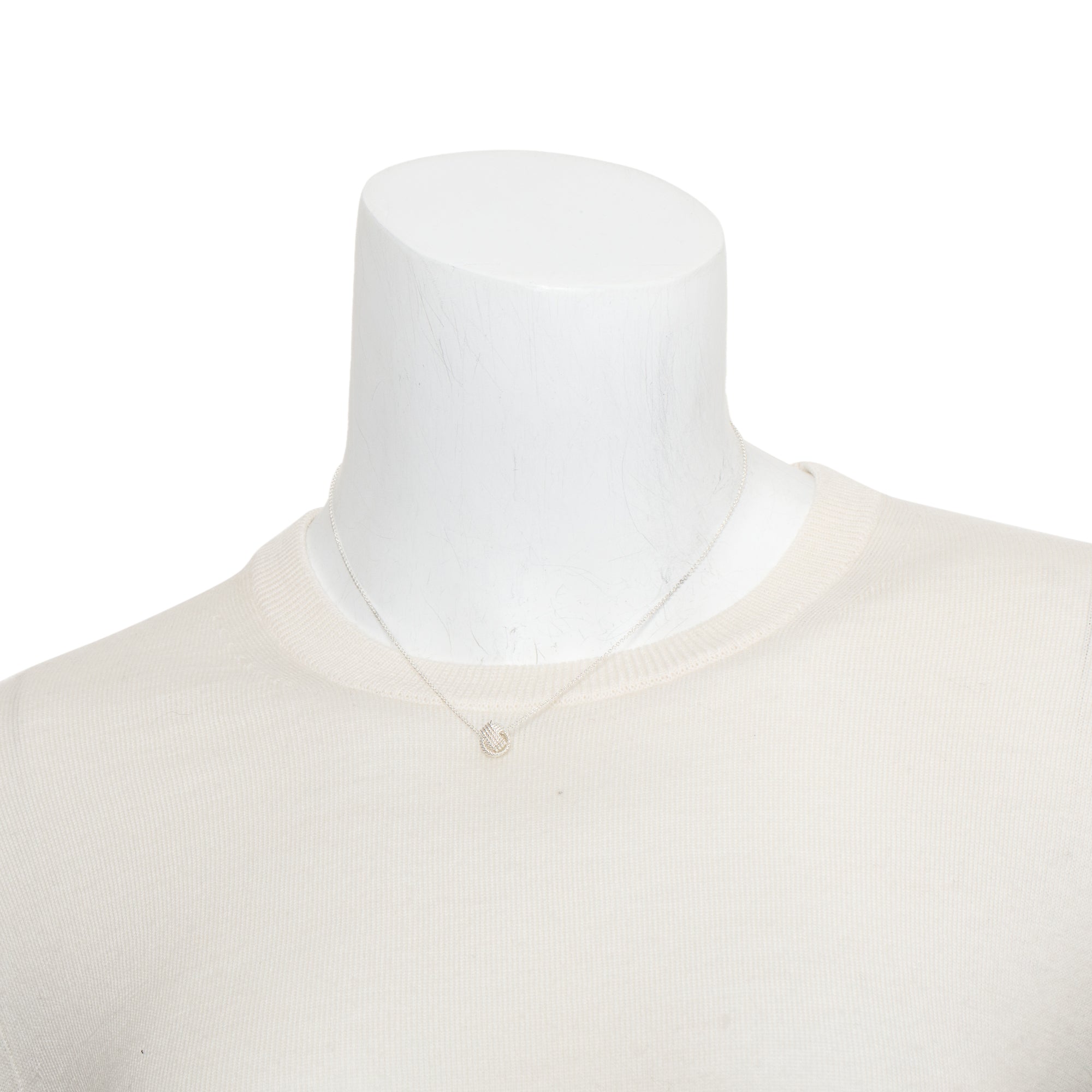 Tiffany & Co. Sterling Silver Twist Knot Pendant Necklace