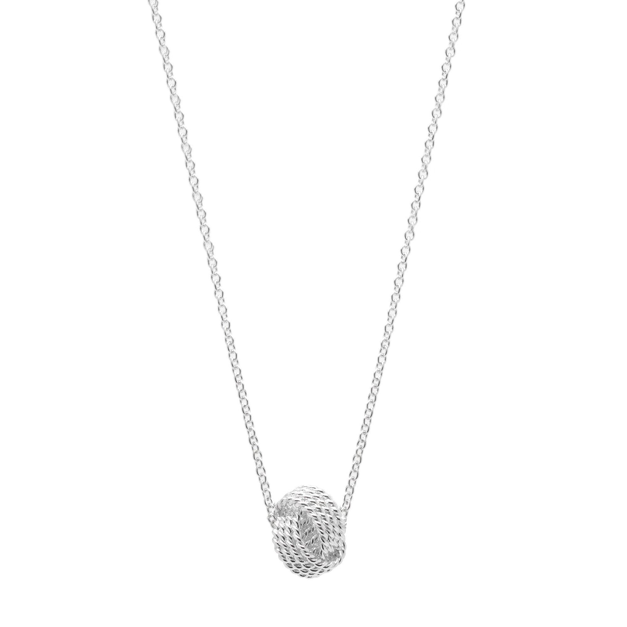 Tiffany & Co. Sterling Silver Twist Knot Pendant Necklace