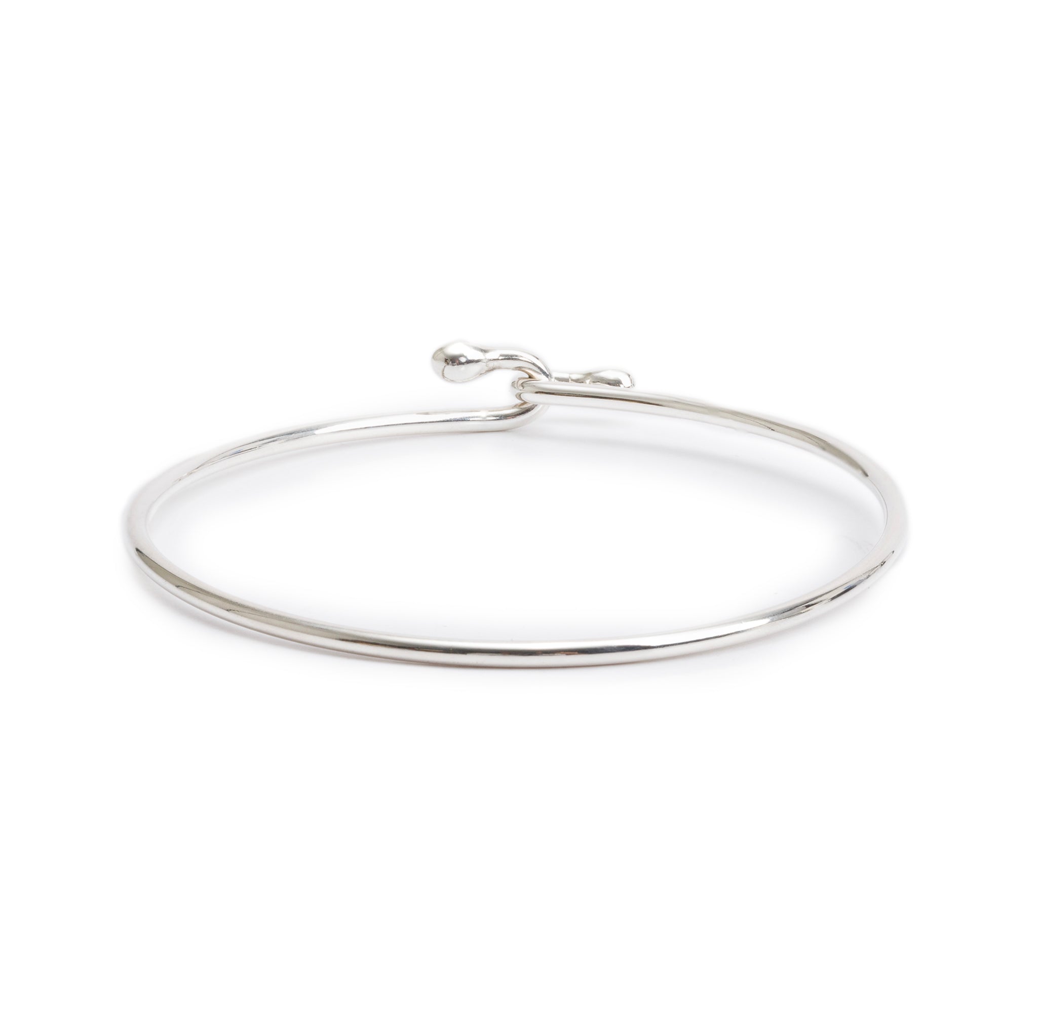Tiffany & Co. Sterling Silver Wire Hook Bangle Bracelet