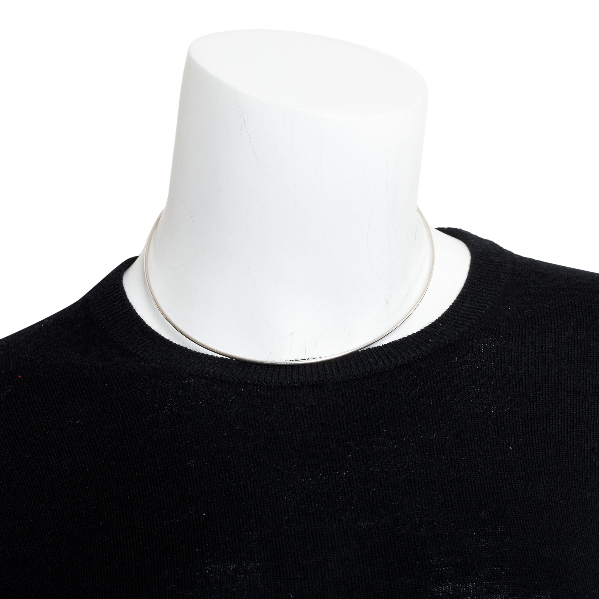 Tiffany & Co. Sterling Silver Wire Hook Choker Necklace w/ Box