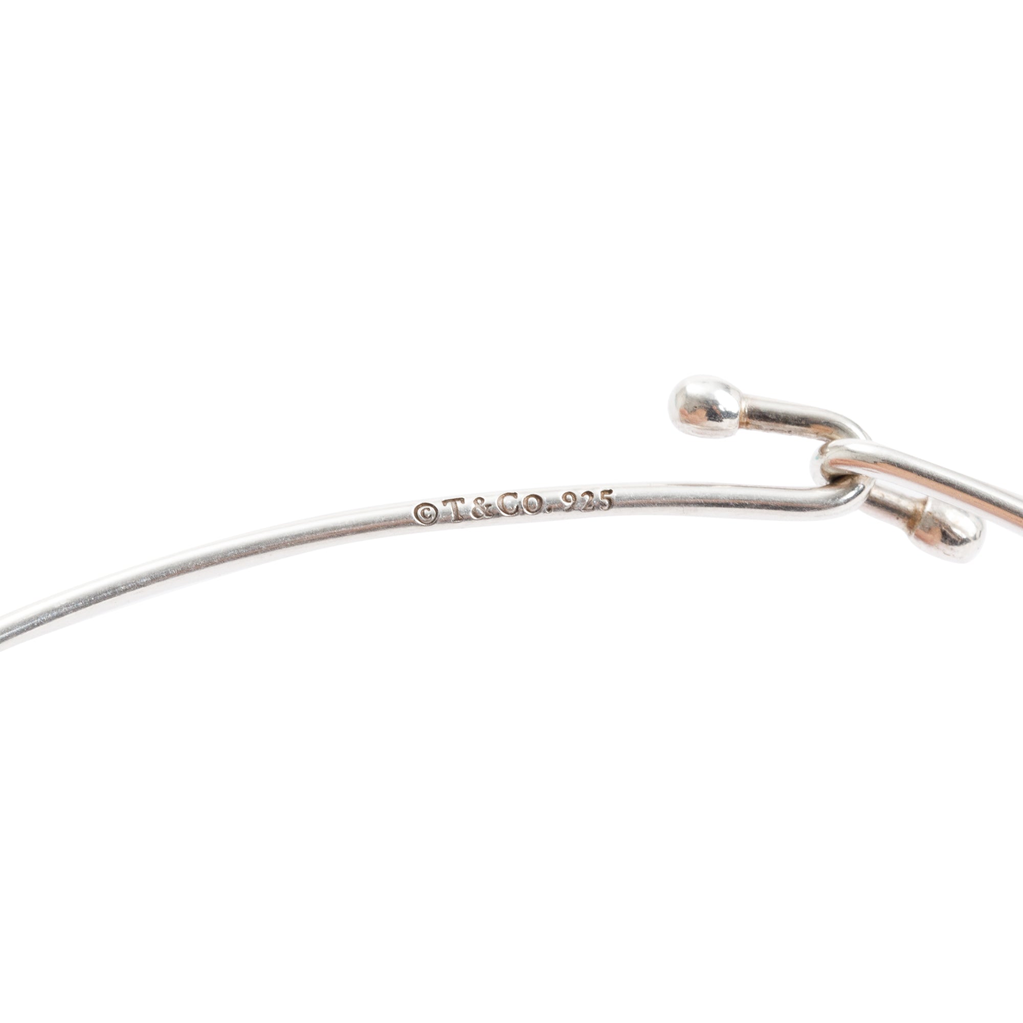 Tiffany & Co. Sterling Silver Wire Hook Choker Necklace w/ Box