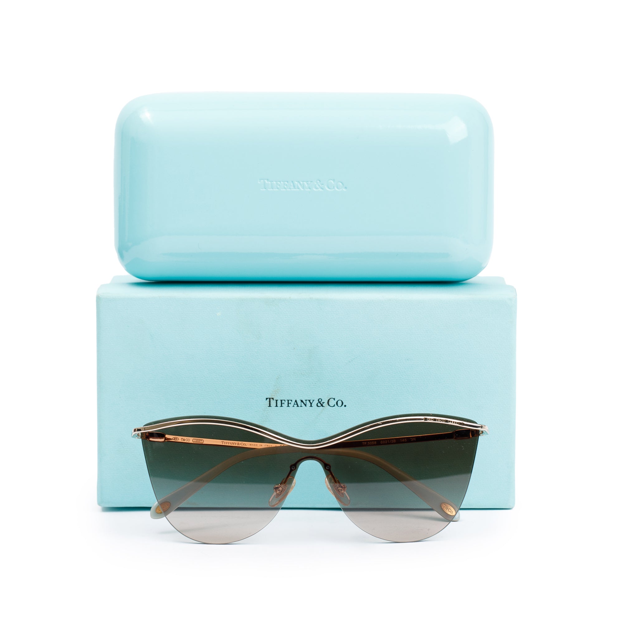 Tiffany & Co. TF 3058 1837 Butterfly Sunglasses w/ Box & Case