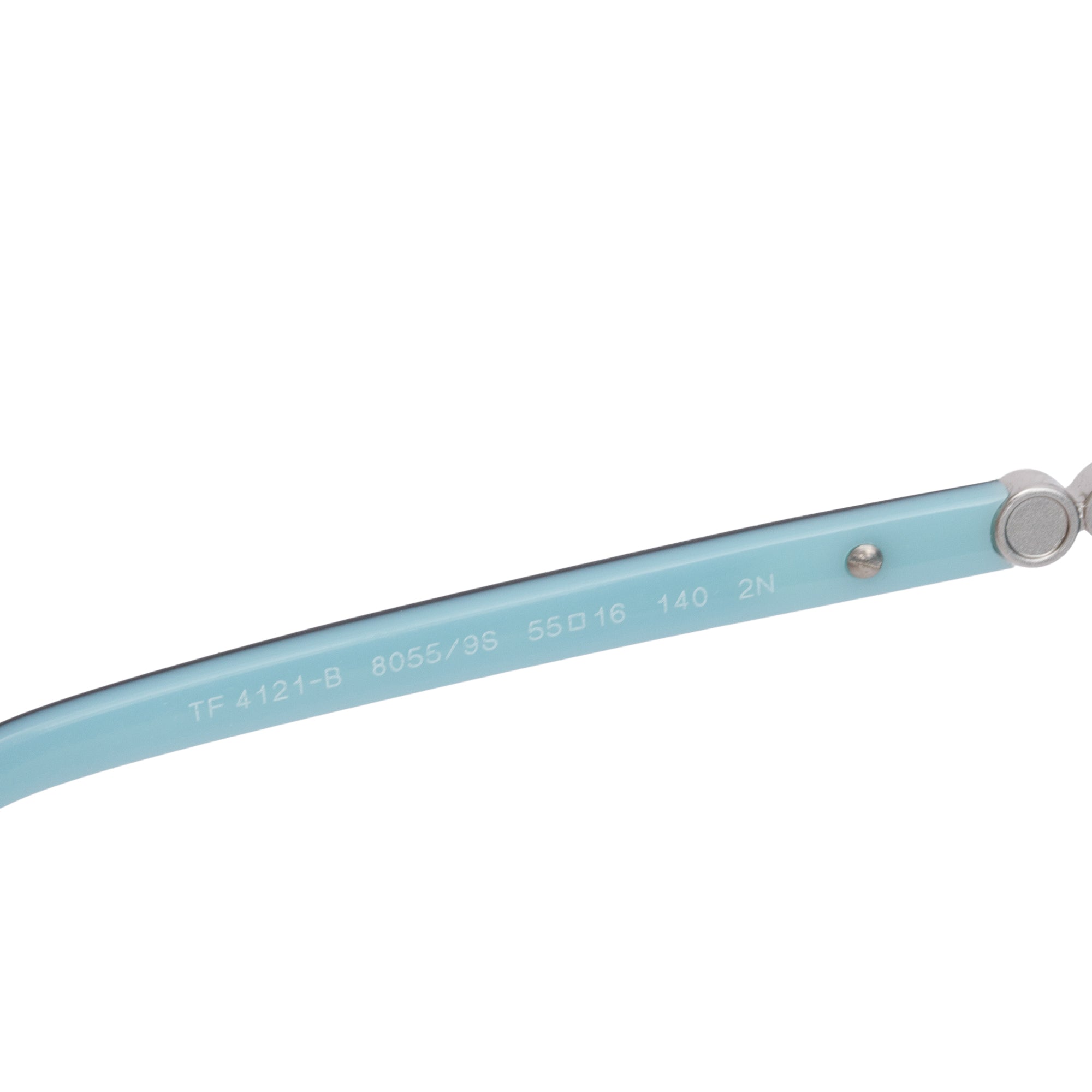 Tiffany & Co. TF 4121-B Black & Tiffany Blue Acetate Crystal Gradient Sunglasses w/ Box & Case