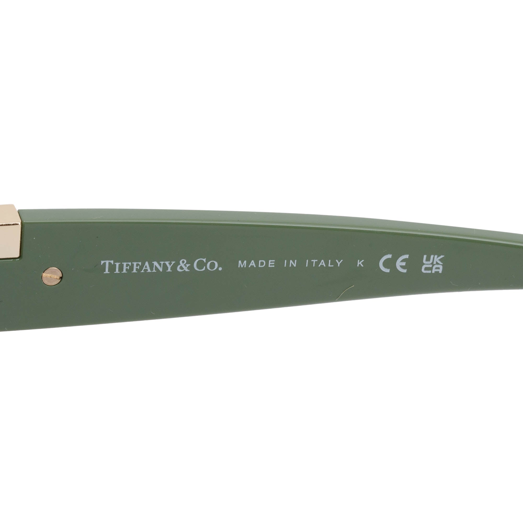 Tiffany & Co. TF 4206-U Green T Acetate Oversized Square Sunglasses w/ Case