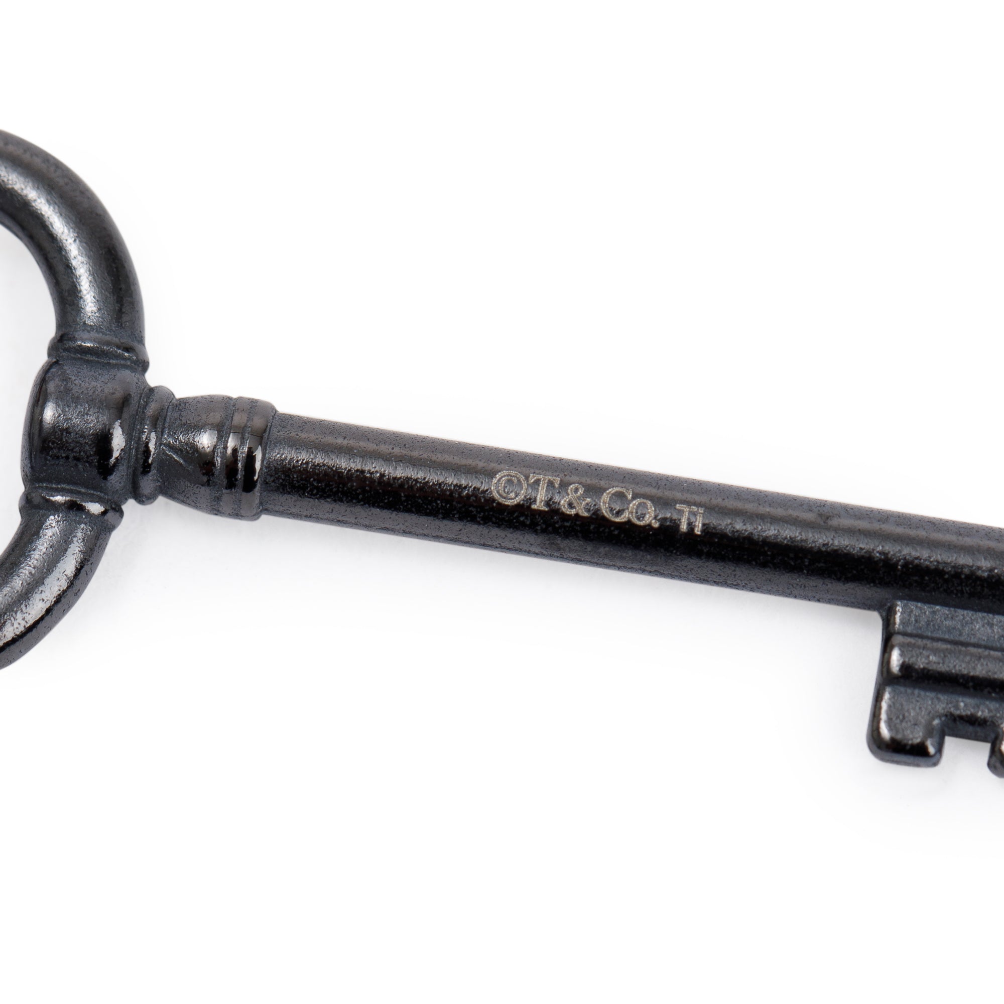 Tiffany & Co. Titanium Oval Key Pendant