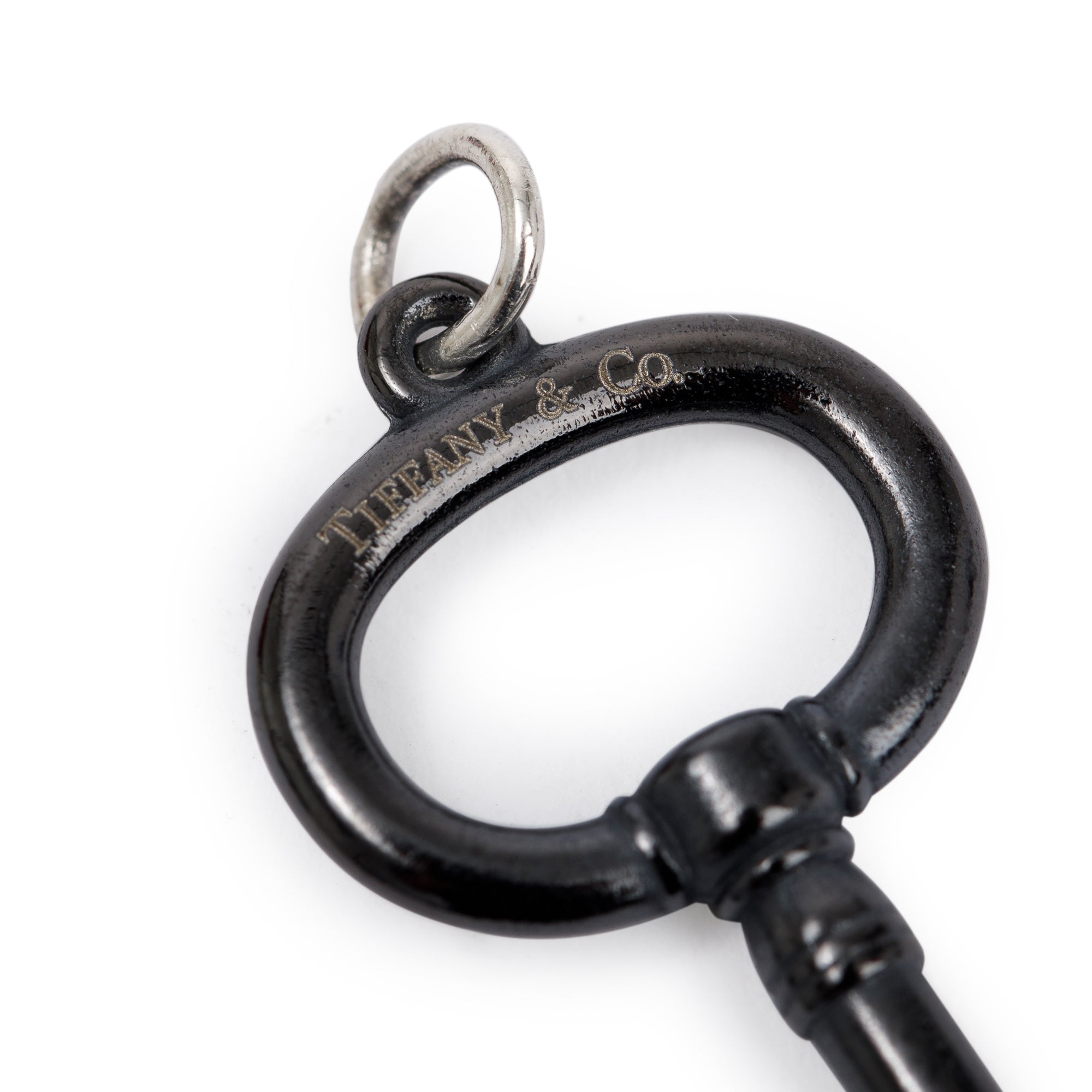 Tiffany & Co. Titanium Oval Key Pendant