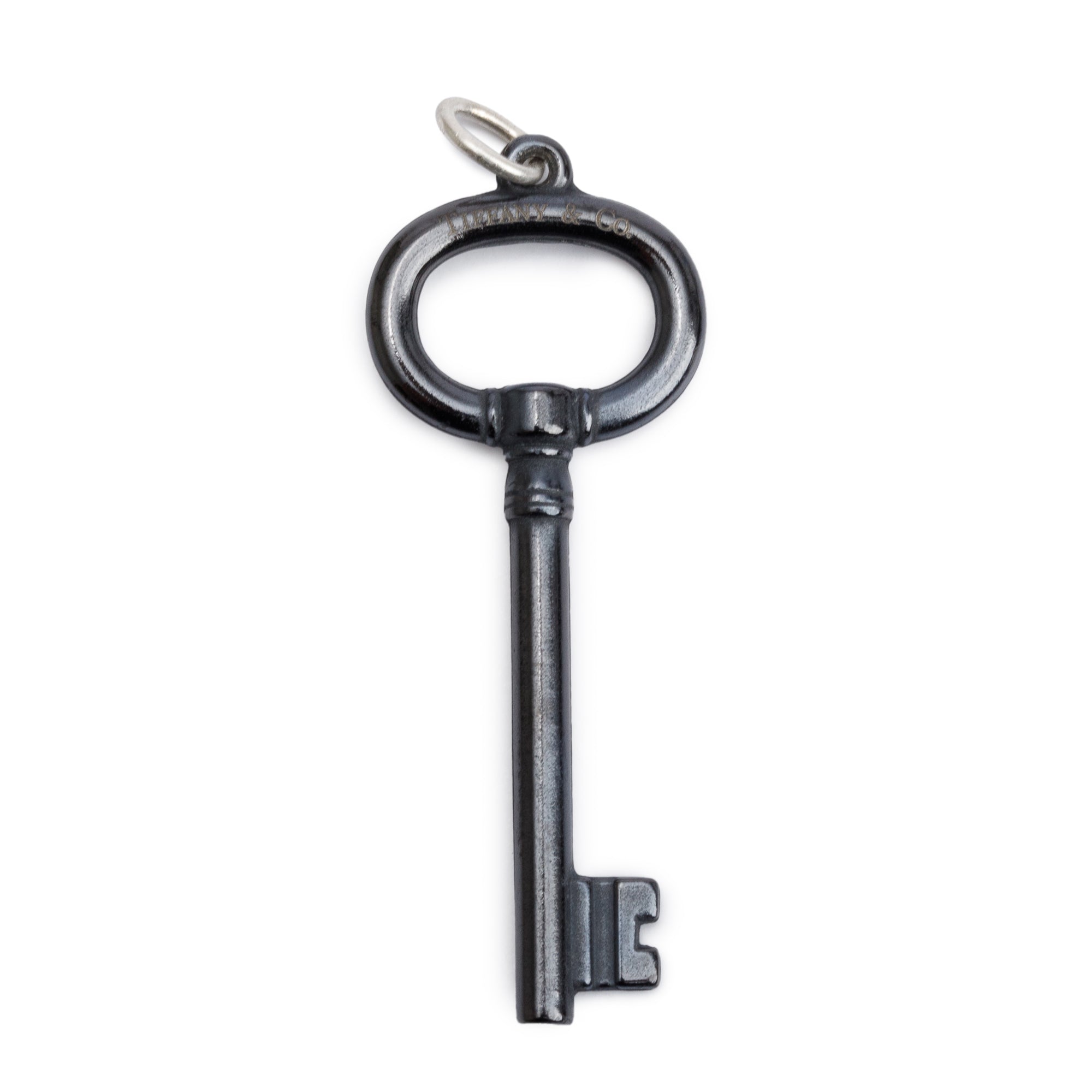 Tiffany & Co. Titanium Oval Key Pendant
