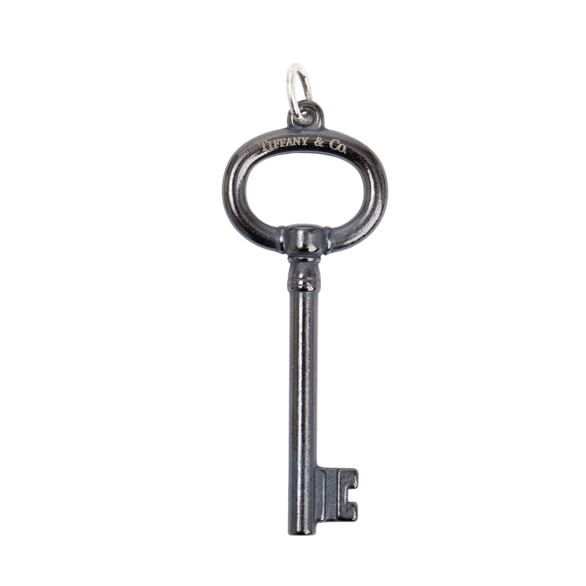 Tiffany & Co. Titanium Oval Key Pendant