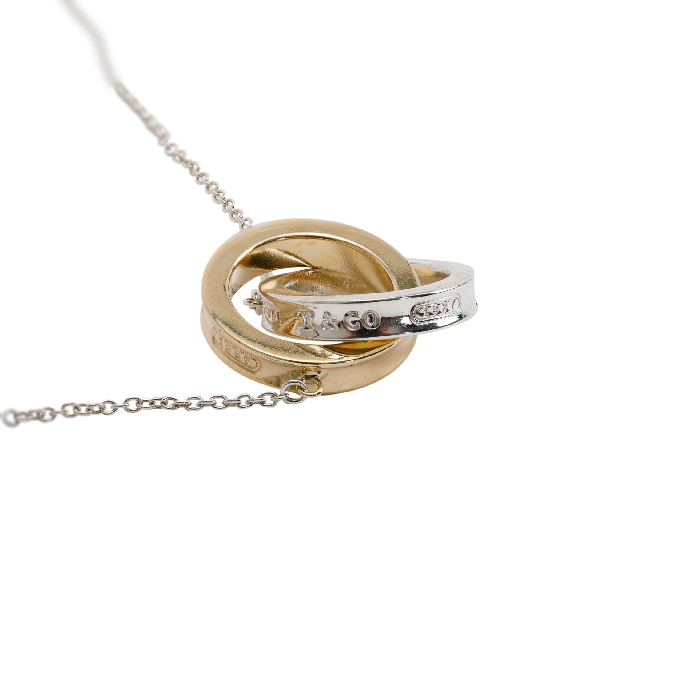 Tiffany & Co. Two-Tone 1837 Interlocking Circles Pendant Necklace