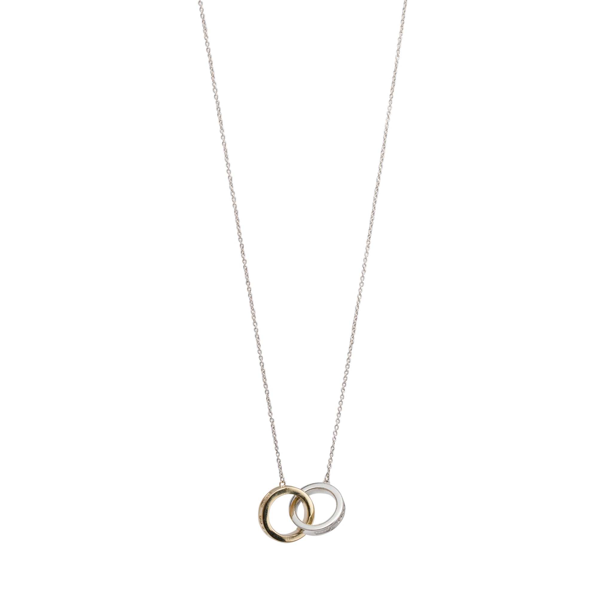 Tiffany & Co. Two-Tone 1837 Interlocking Circles Pendant Necklace