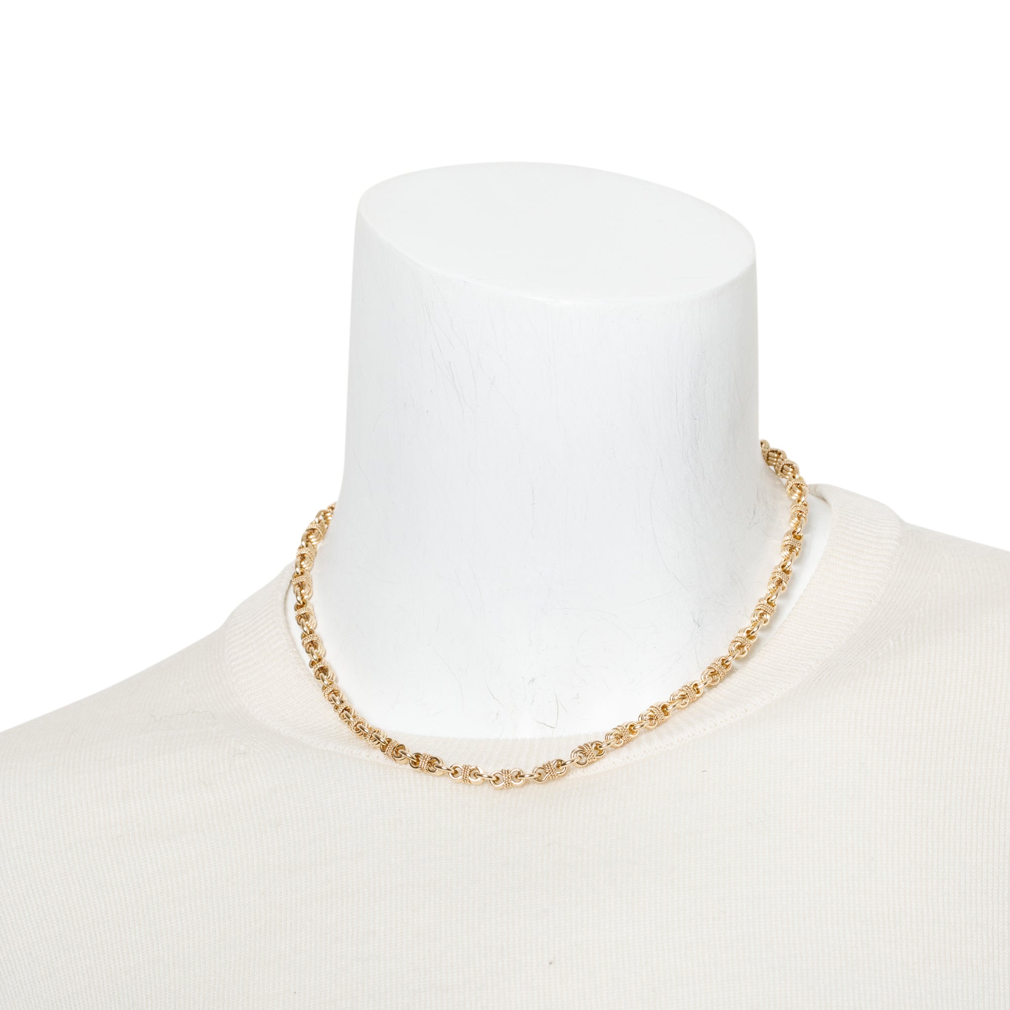 Tiffany & Co. Vintage 14k Yellow Gold Rope Chain Necklace w/ Box