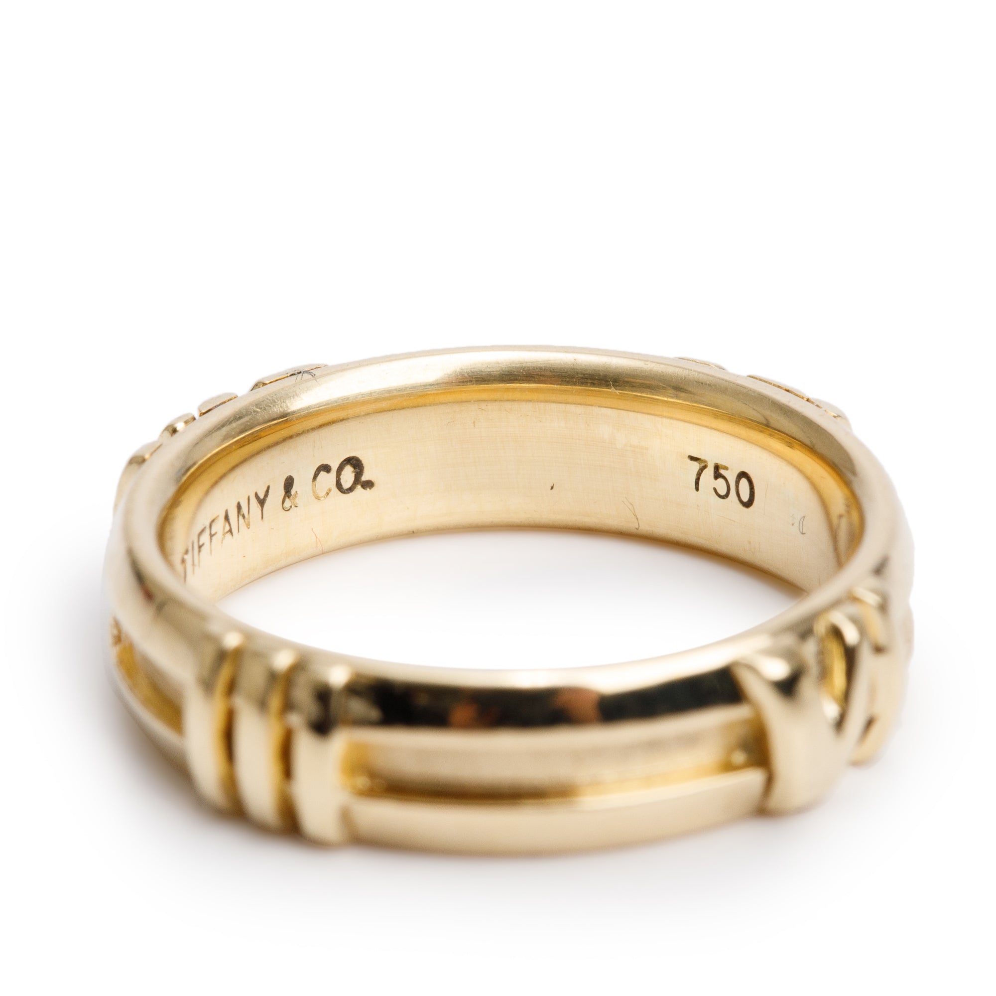 Tiffany & Co. Vintage 18k Yellow Gold Atlas Band Ring, Size 5