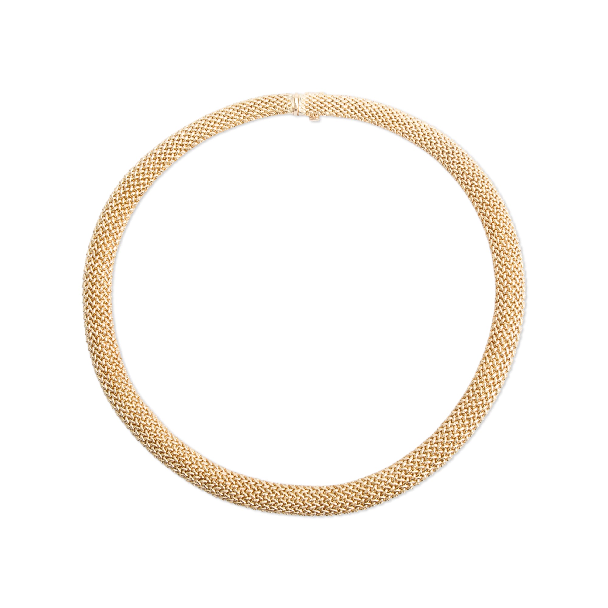 Tiffany & Co. Vintage 18k Yellow Gold Collar Necklace w/ Box