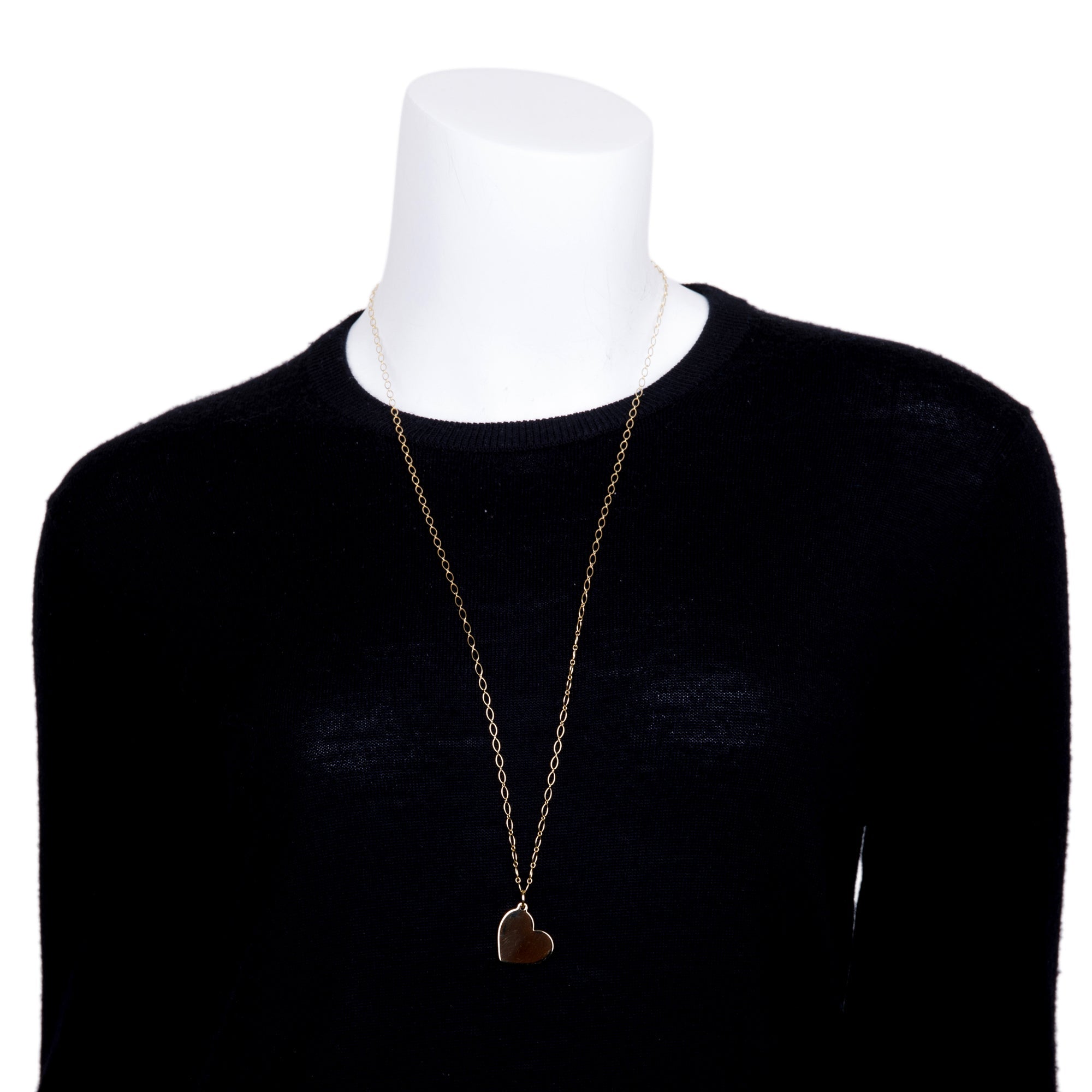 Tiffany & Co. Vintage 18k Yellow Gold Heart Pendant Necklace
