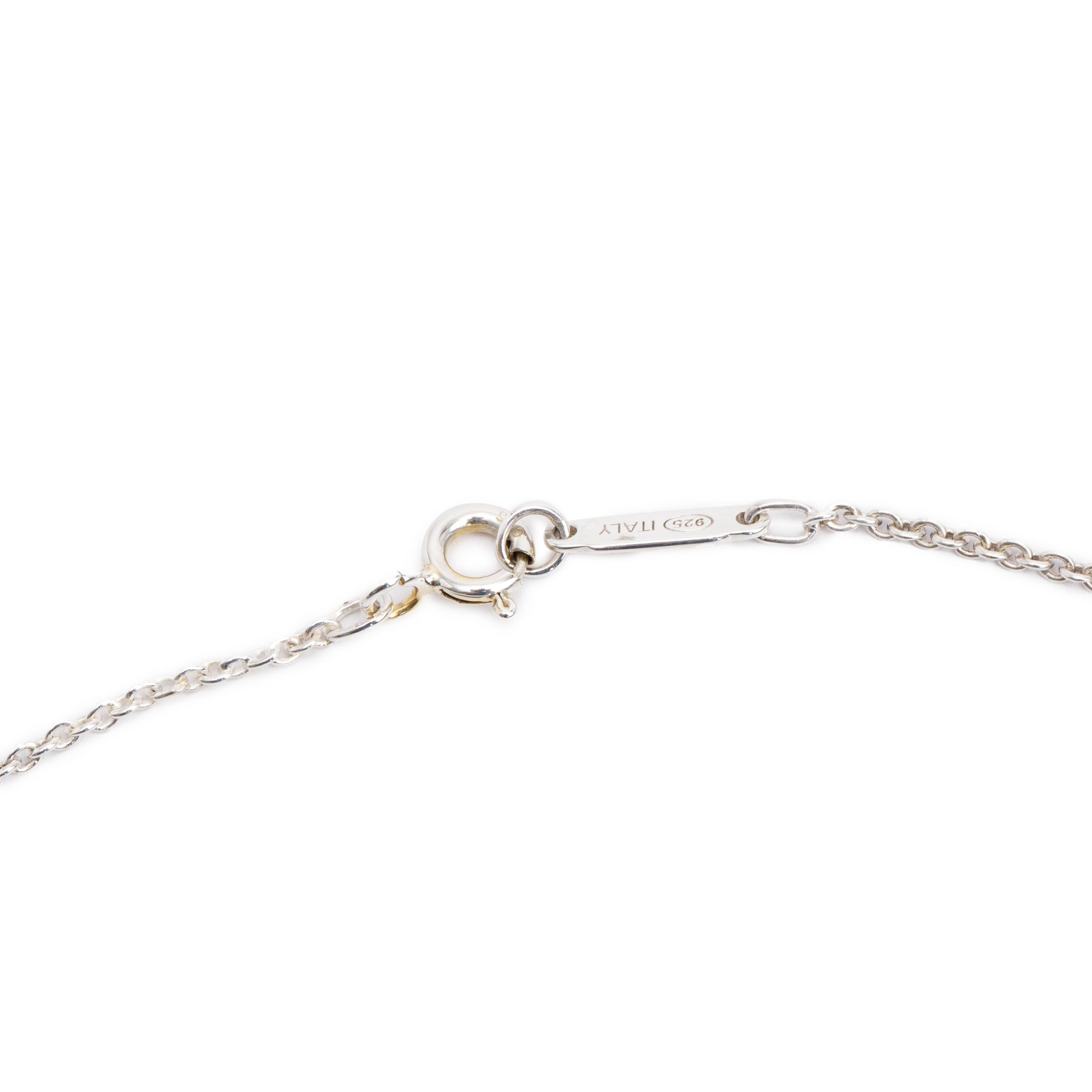 Tiffany & Co. Vintage Sterling Silver 1837 Square Pendant Necklace