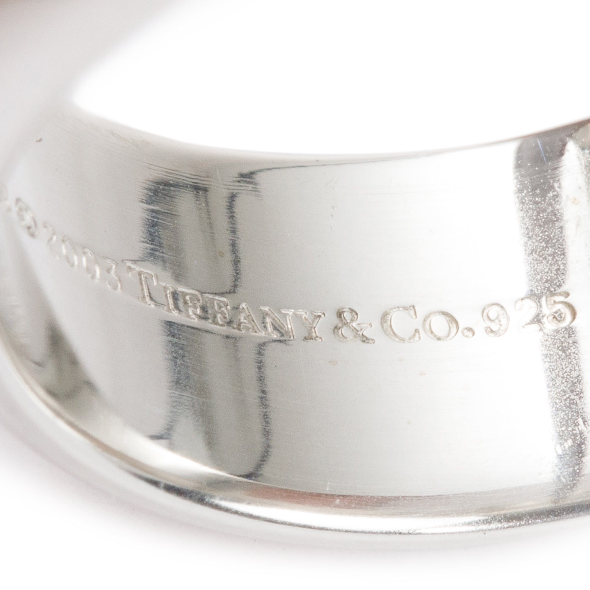 Tiffany & Co. Vintage Sterling Silver 9 MM Atlas Band, Size 10.5