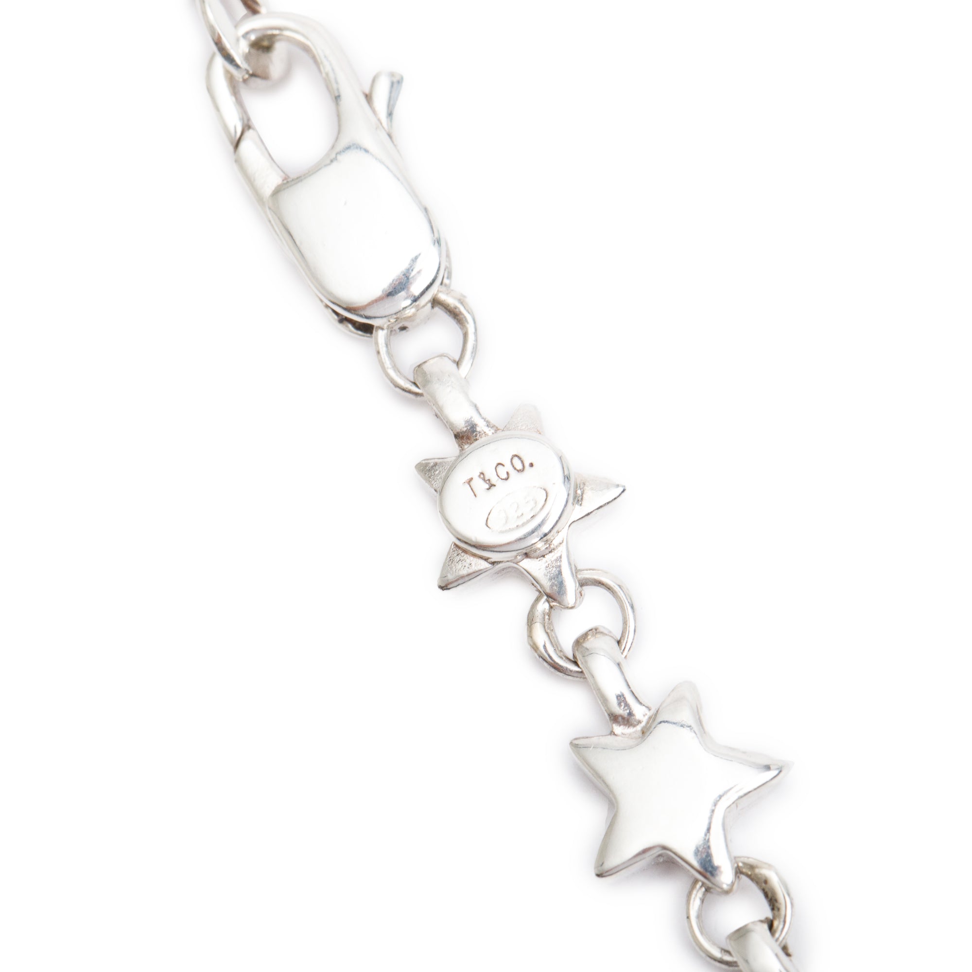 Tiffany & Co. Vintage Sterling Silver Star Link Necklace