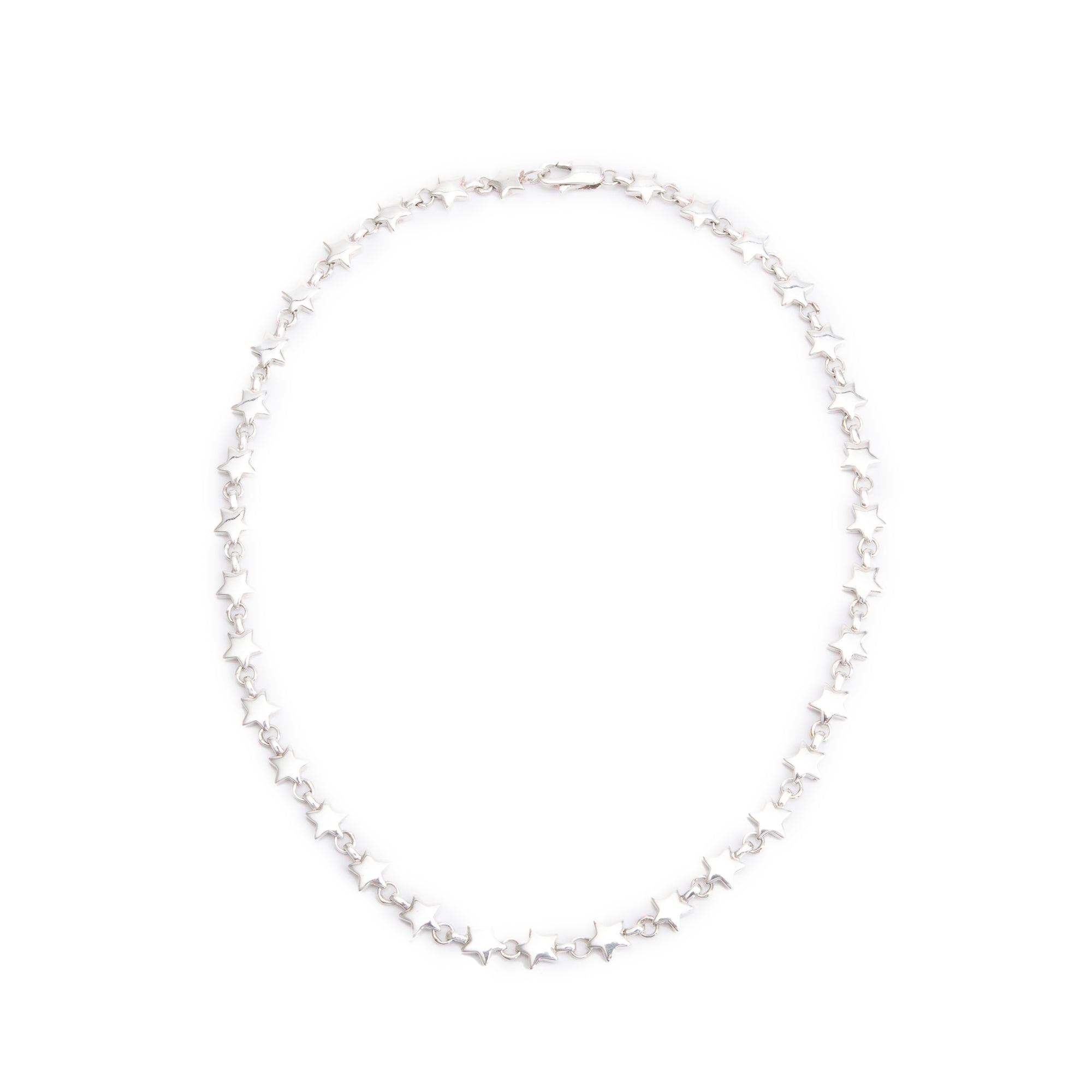 Tiffany & Co. Vintage Sterling Silver Star Link Necklace