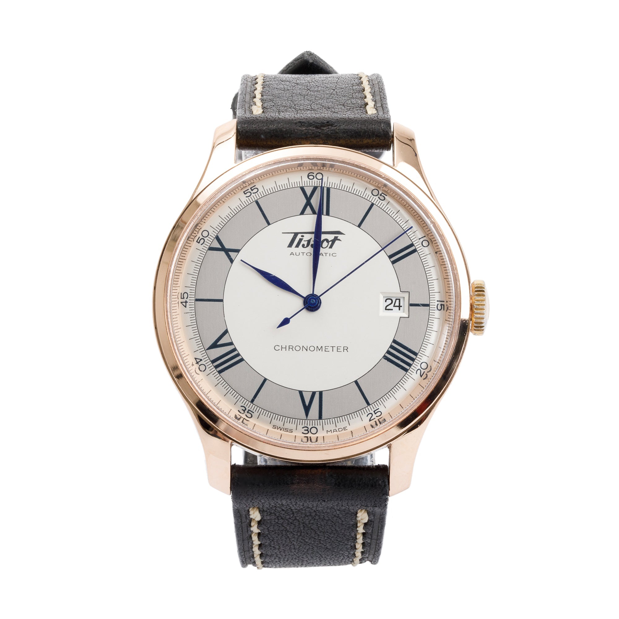 Tissot 18k Rose Gold Chronometer 40 MM Automatic Watch