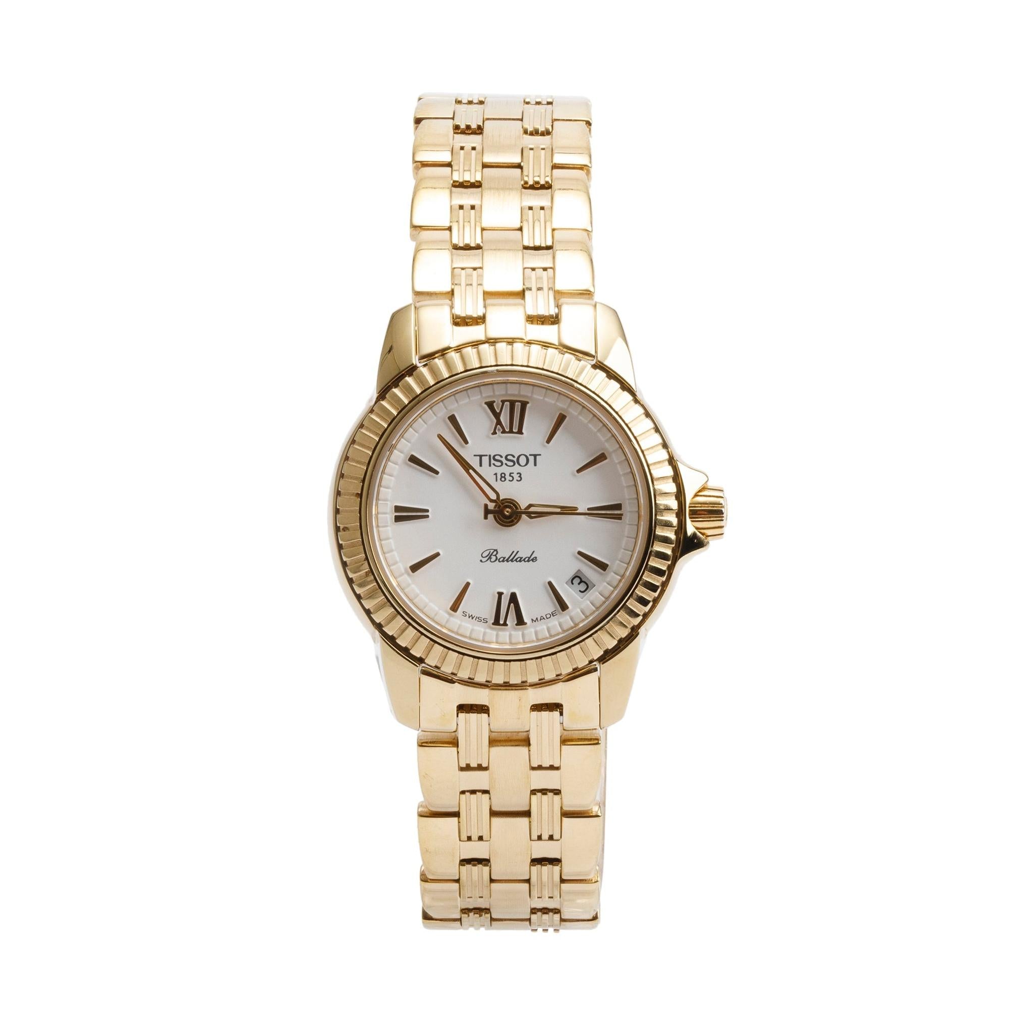 Tissot Gold Plated Stainless Steel Ballade 25 MM Watch
