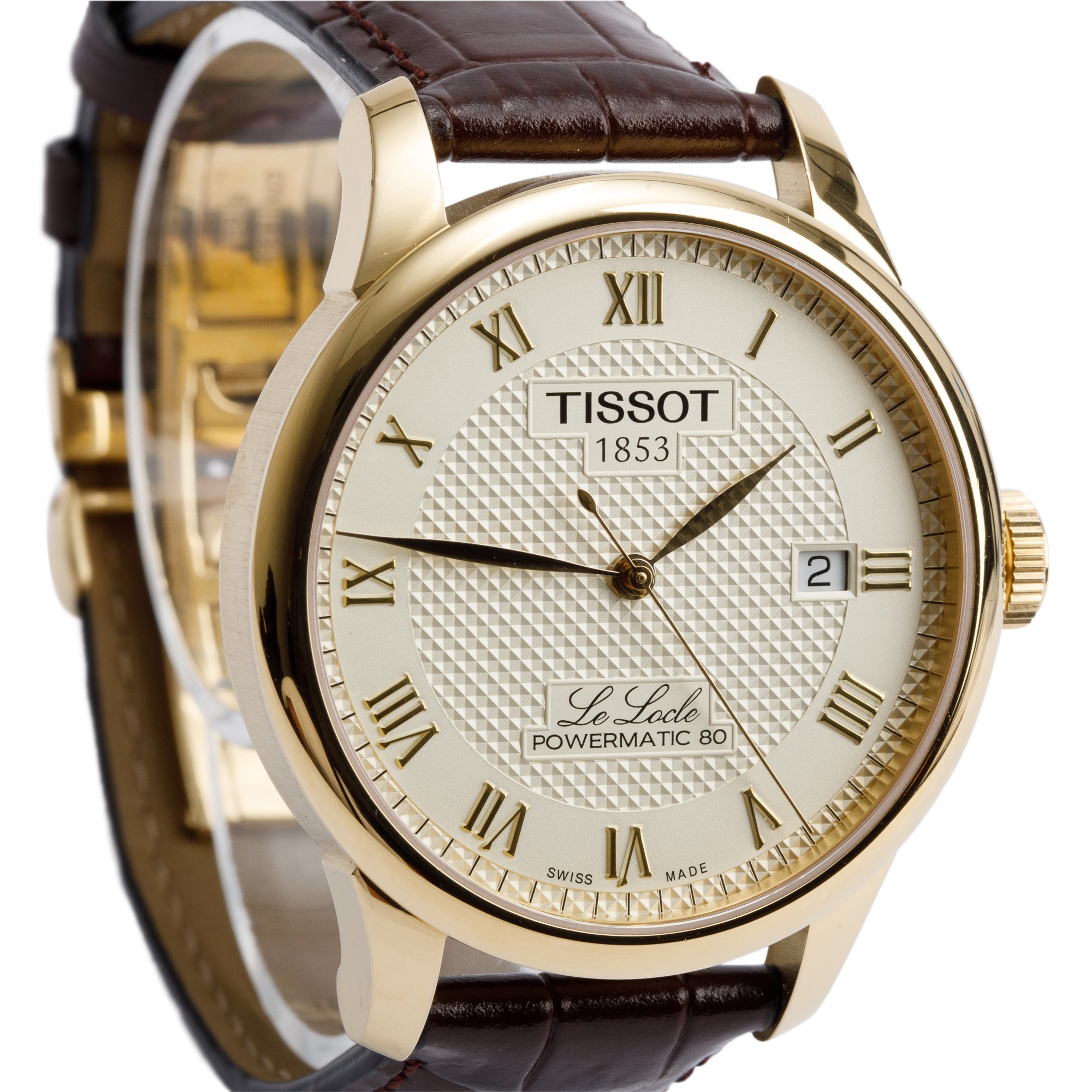 Tissot Gold-Plated Stainless Steel Le Locle Powermatic 80 39.3 MM Automatic Watch