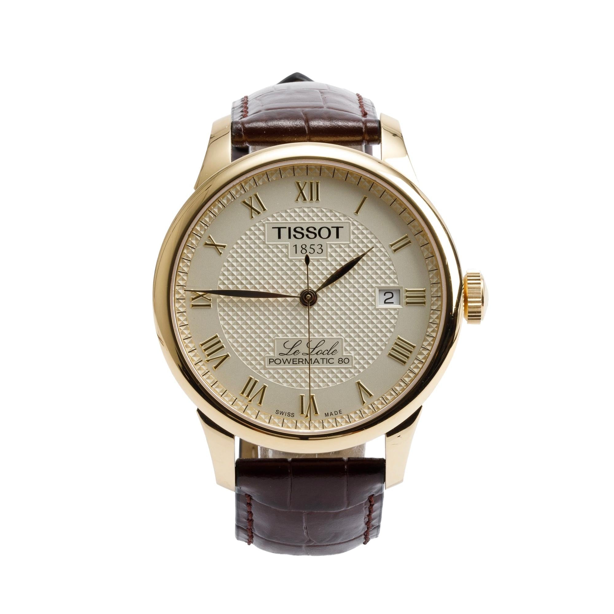 Tissot Gold-Plated Stainless Steel Le Locle Powermatic 80 39.3 MM Automatic Watch