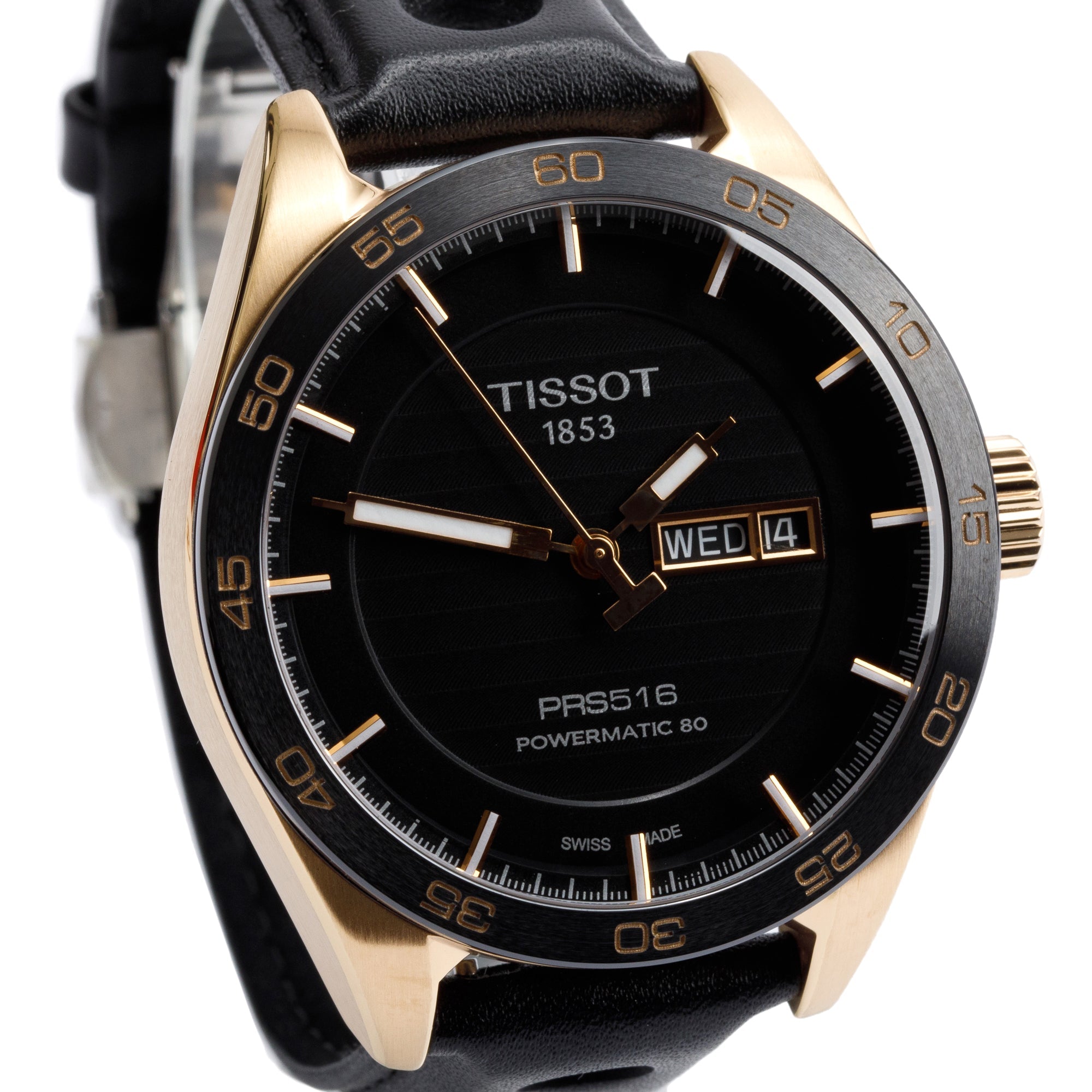 Tissot Rose Gold-Plated Stainless Steel PRS 516 42 MM Automatic Watch w/ Box & Papers