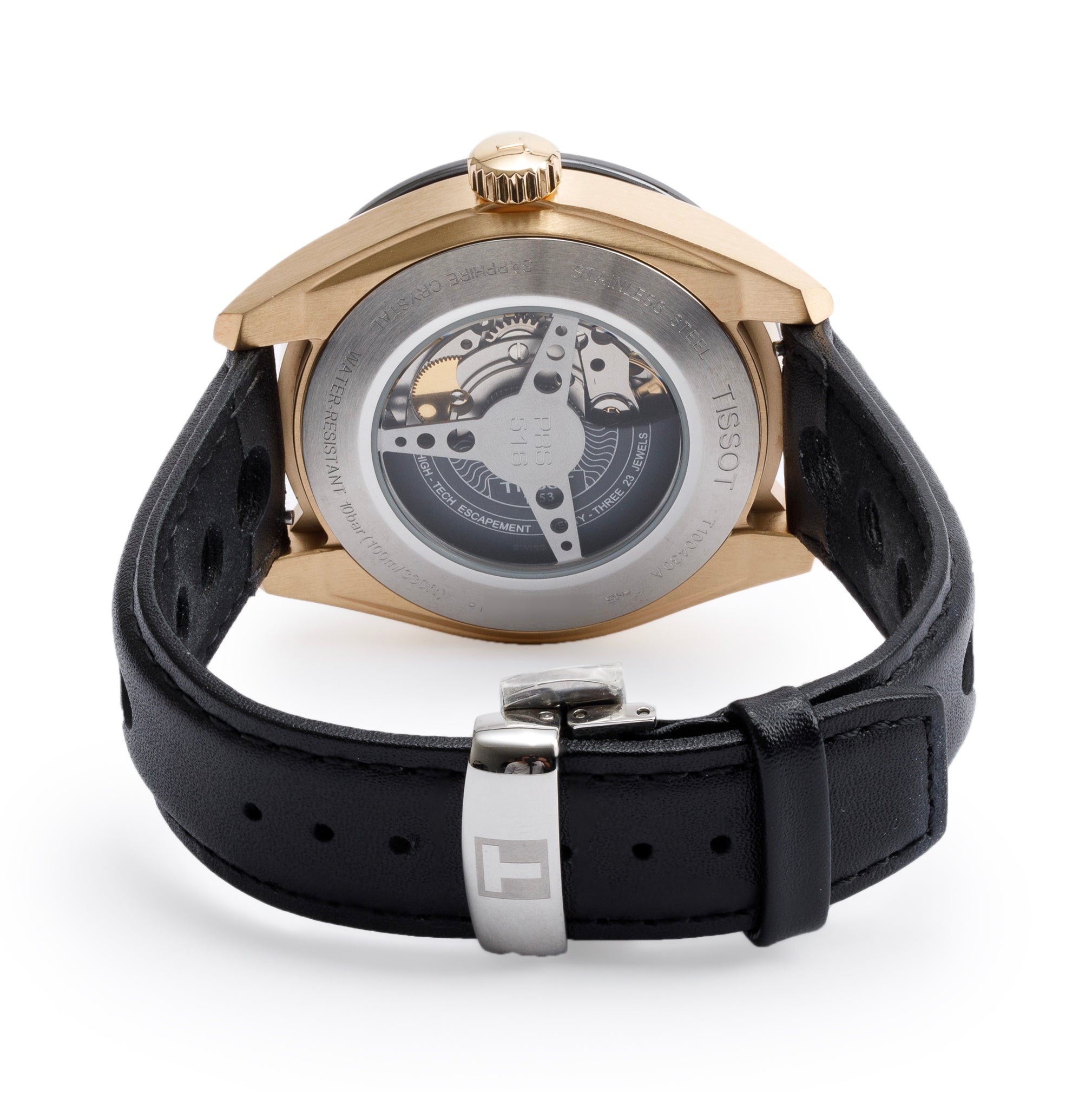 Tissot Rose Gold-Plated Stainless Steel PRS 516 42 MM Automatic Watch w/ Box & Papers