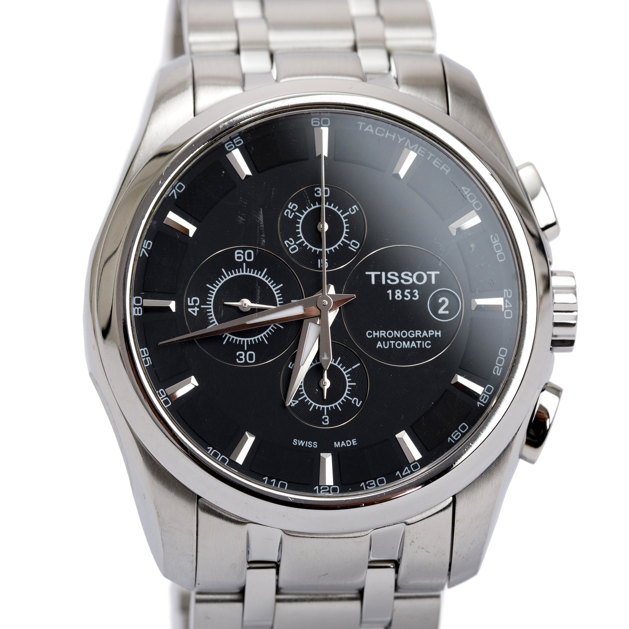 Tissot Stainless Steel Couturier Automatic Chronograph 43 MM Watch