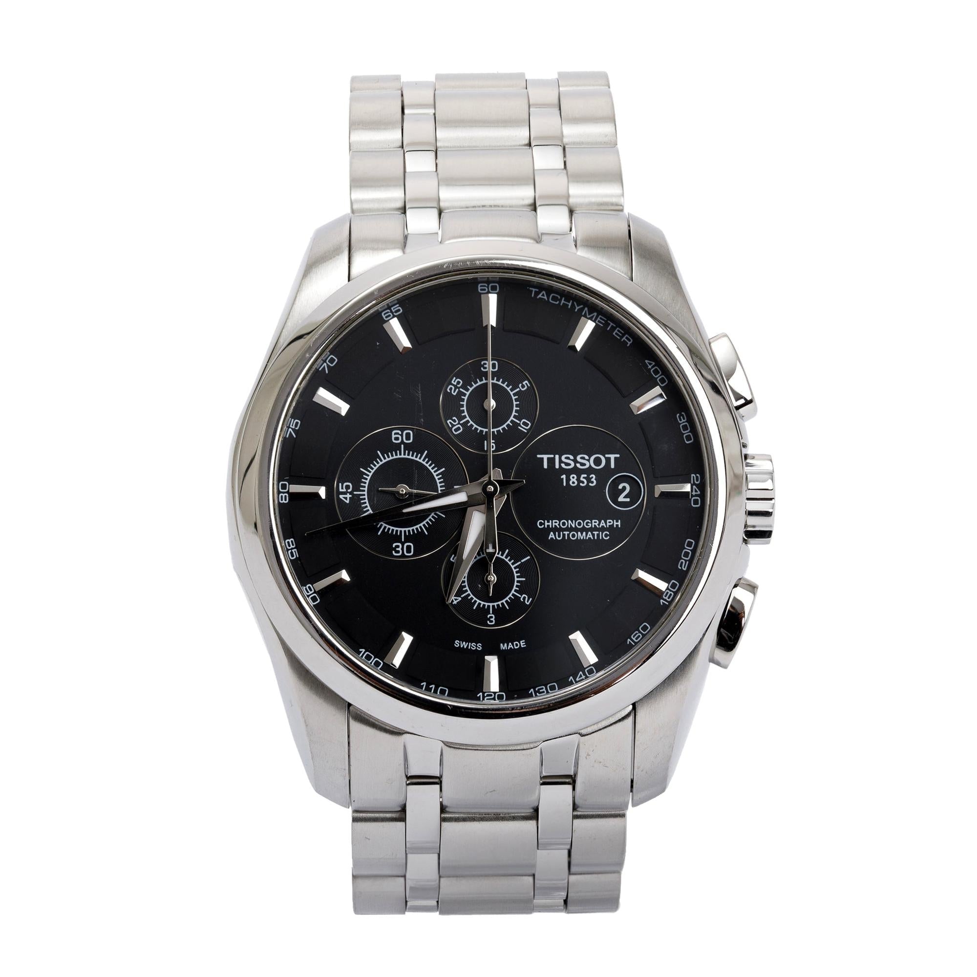 Tissot Stainless Steel Couturier Automatic Chronograph 43 MM Watch
