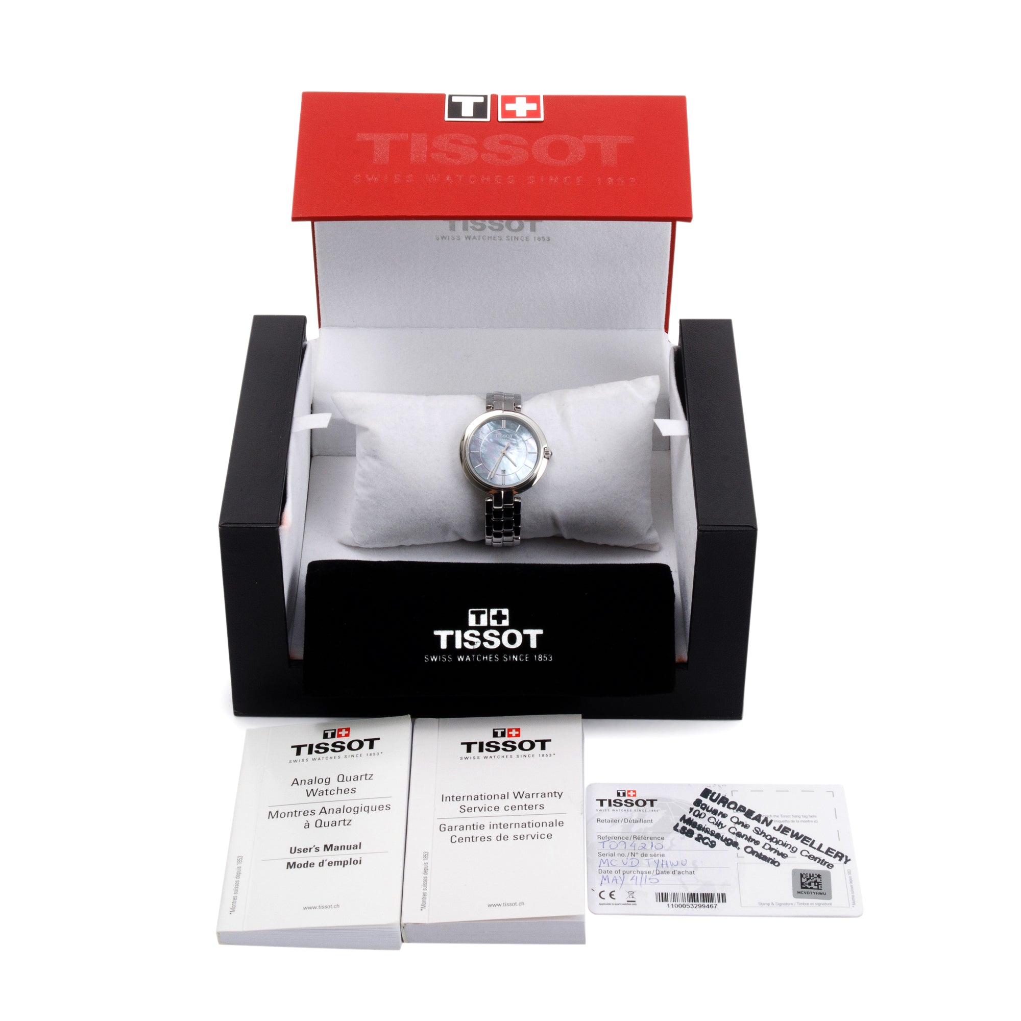 Tissot Stainless Steel Flamingo 30 MM Watch w/ Box & Papers