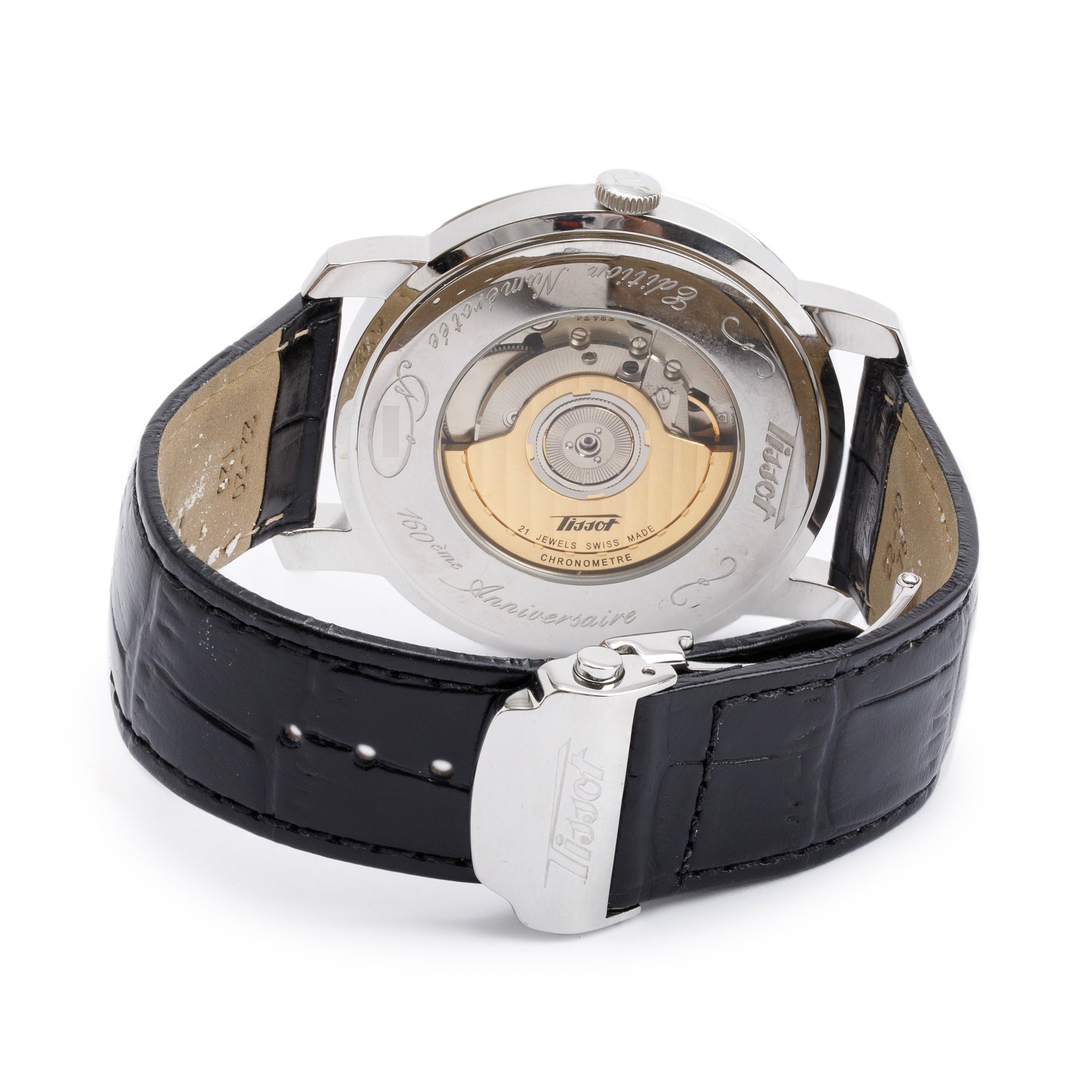 Tissot Stainless Steel Heritage Navigator 43 MM Automatic GMT Watch w/ Box & Papers