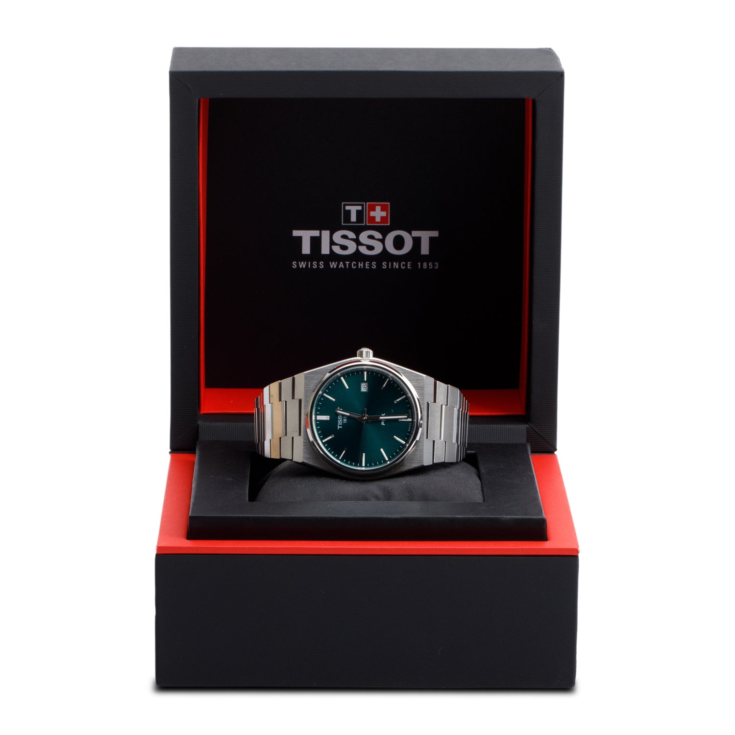 Tissot Stainless Steel PRX 40 MM Quartz Watch Green Dial w/ Box