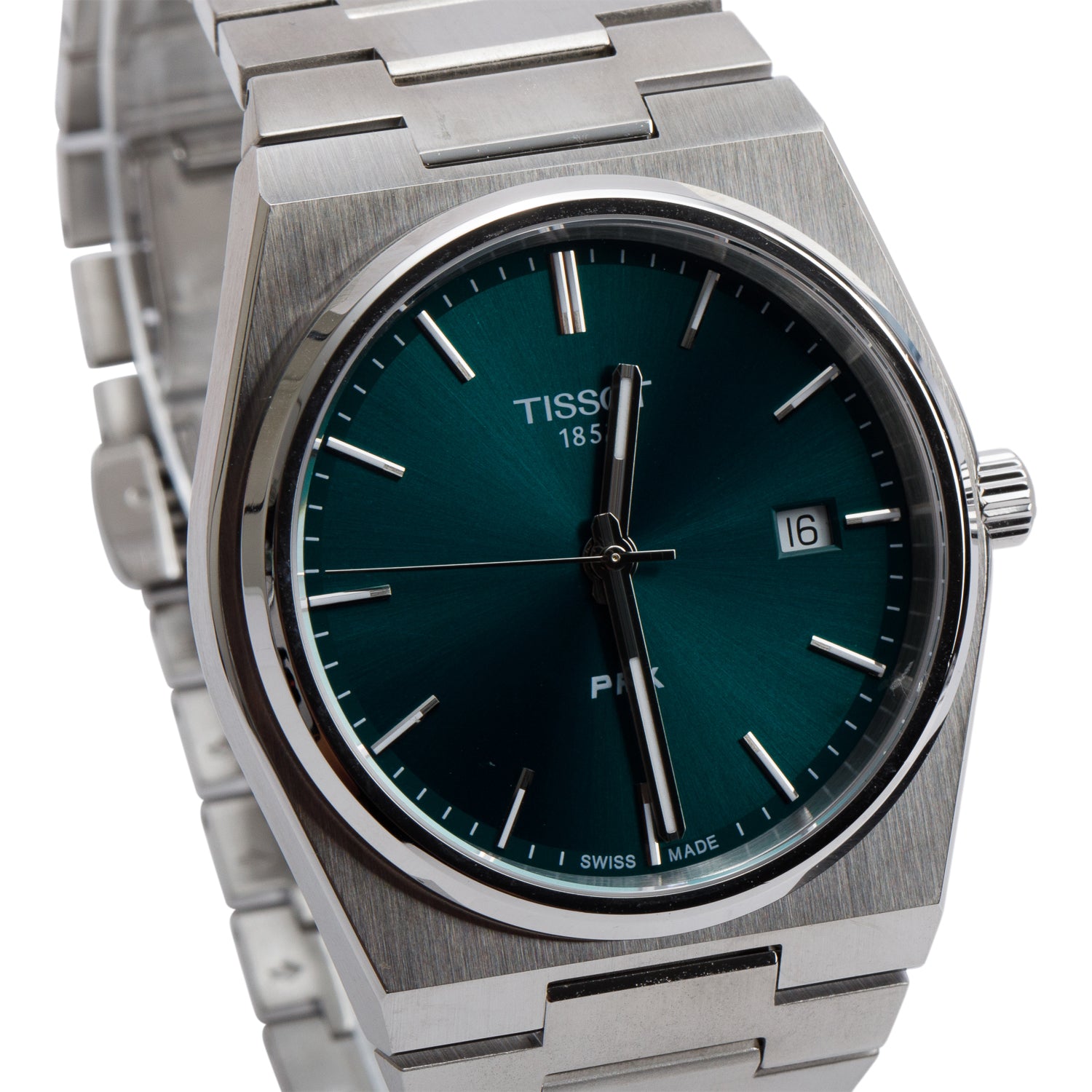 Tissot Stainless Steel PRX 40 MM Quartz Watch Green Dial w/ Box