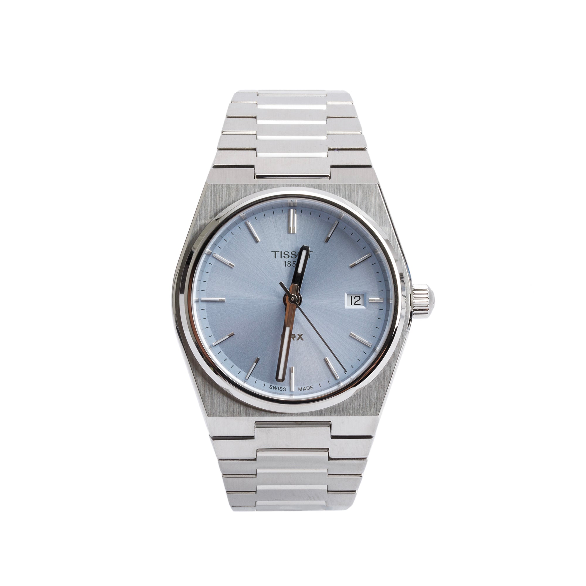 Tissot Stainless Steel PRX Light Blue Dial 35 MM Quartz Watch Blue Dial w/ Box & Papers