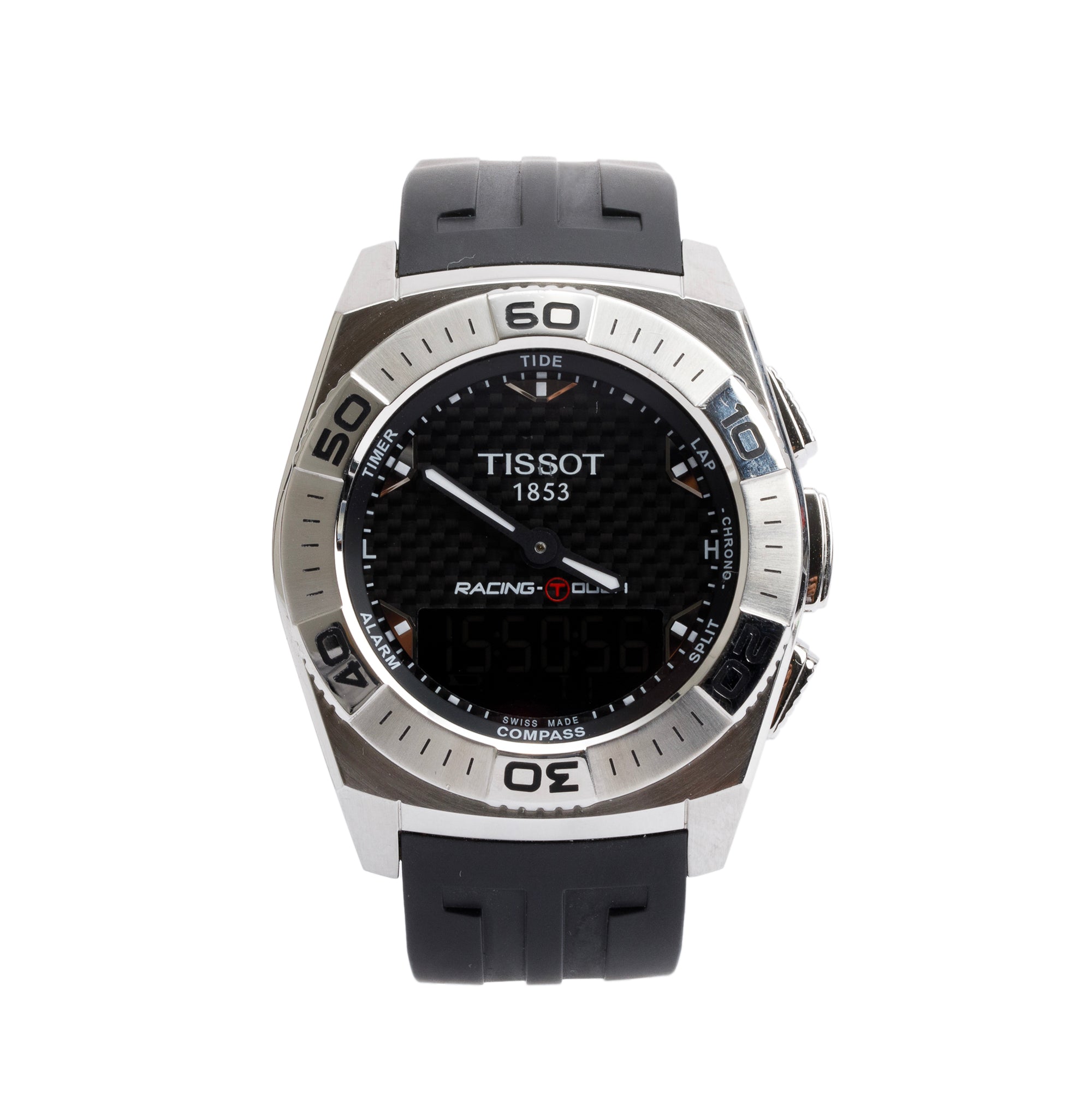 Tissot Stainless Steel Racing T-Touch 43 MM Watch w/ Box