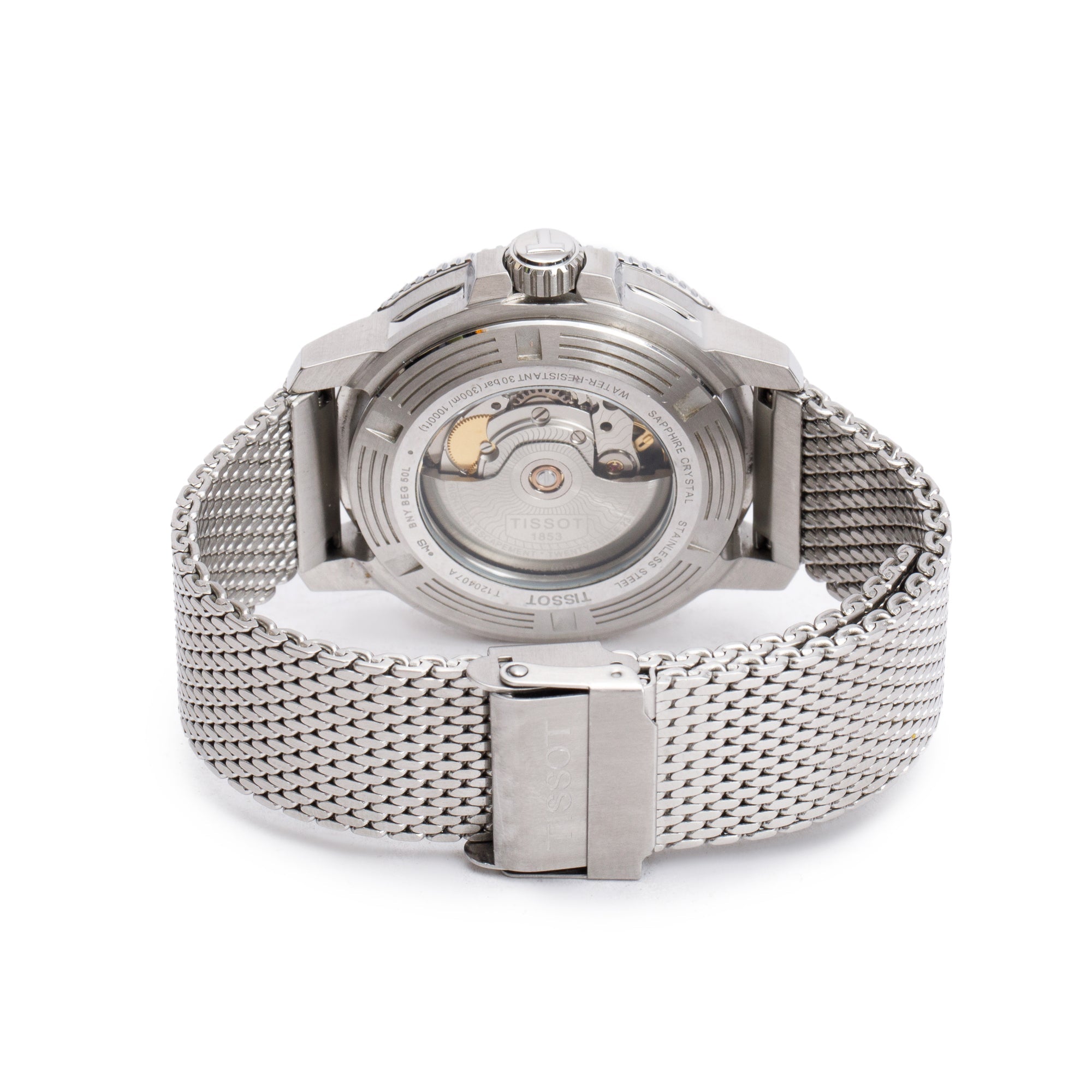 Tissot Stainless Steel Seastar 1000 Powermatic 80 43 MM Automatic Watch Green Dial w/ Box