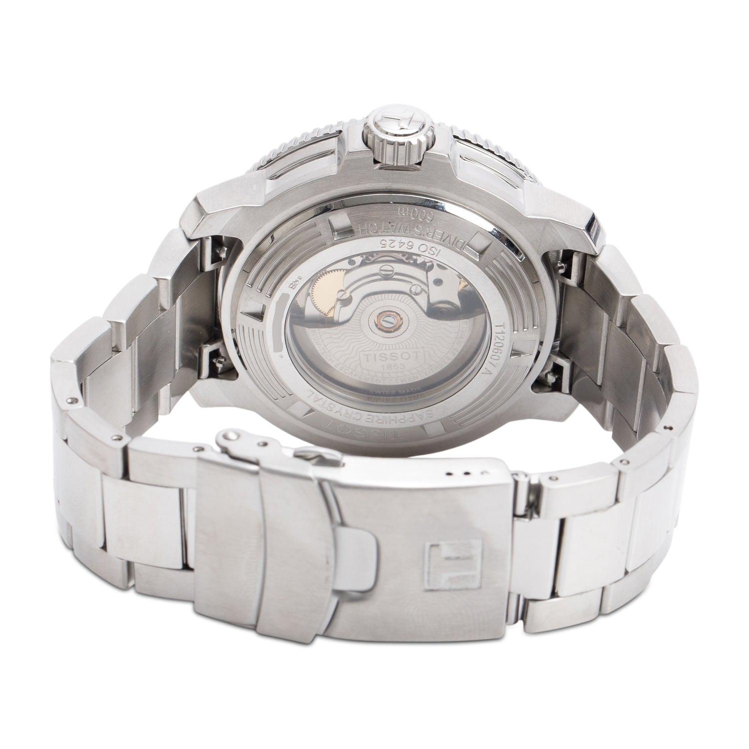 Tissot Stainless Steel Seastar 2000 Professional Powermatic 80 46 MM Automatic Watch Blue Black Dial w/ Box