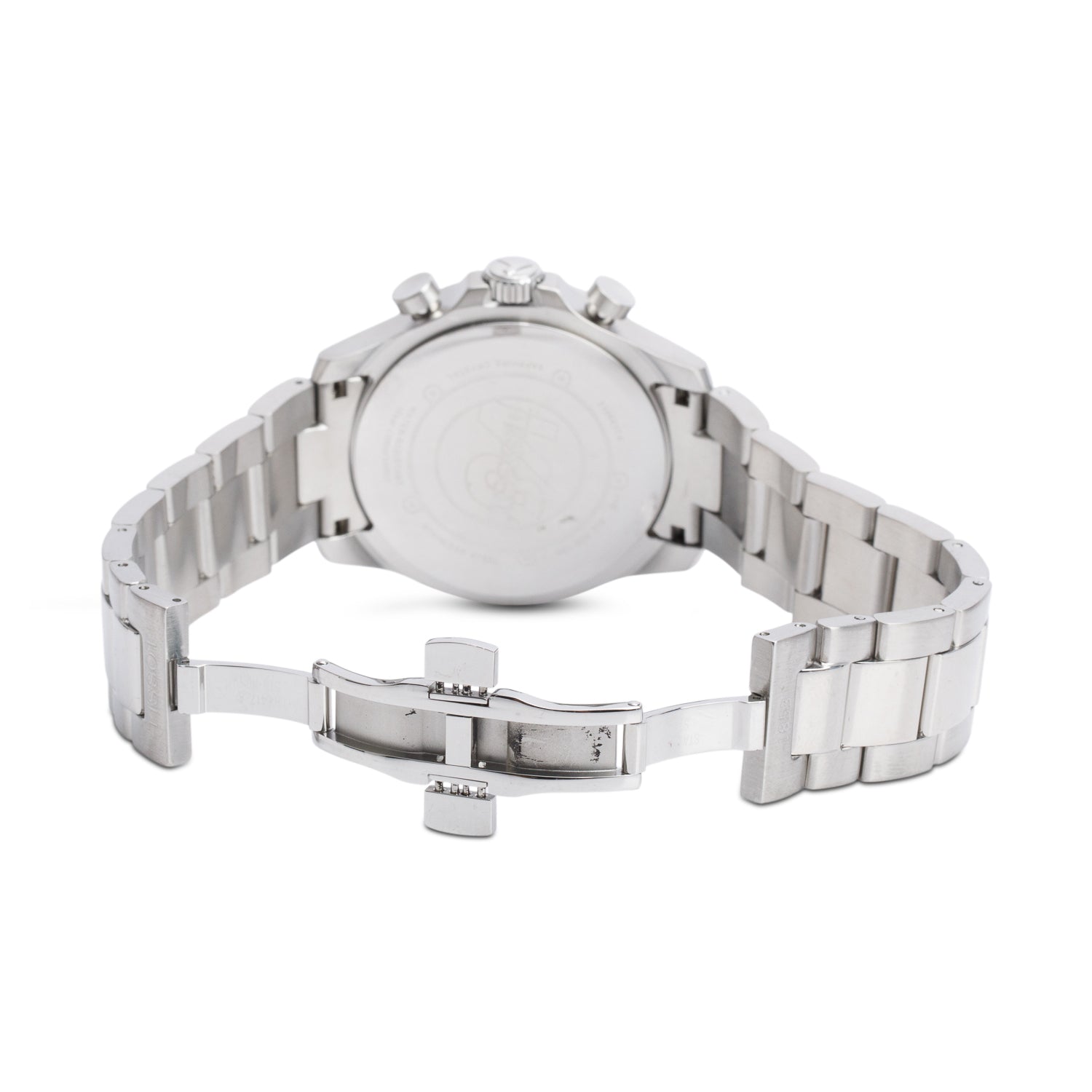 Tissot Stainless Steel V8 42.5 MM Chronograph Quartz Watch Blue Dial w/ Box