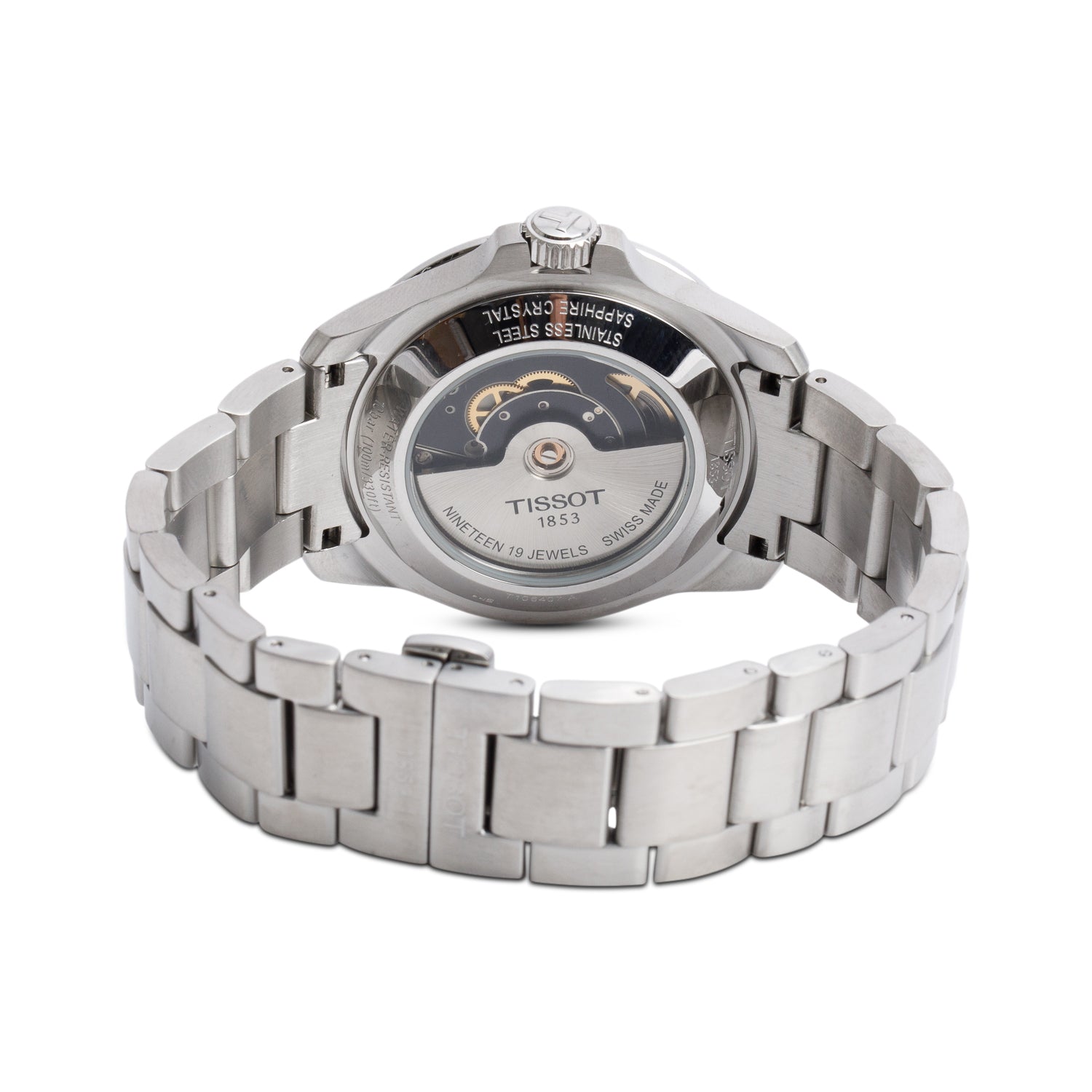 Tissot Stainless Steel V8 Swissmatic 42.5 MM Automatic Watch White Dial w/ Box