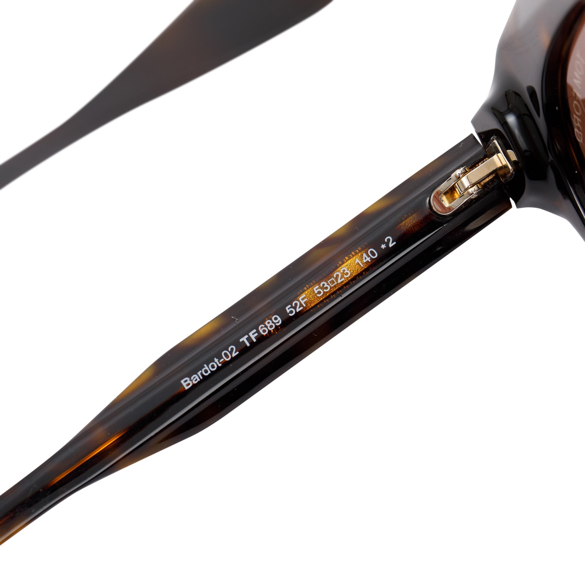 Tom Ford Bardot TF689 Tortoise Sunglasses w/ Case