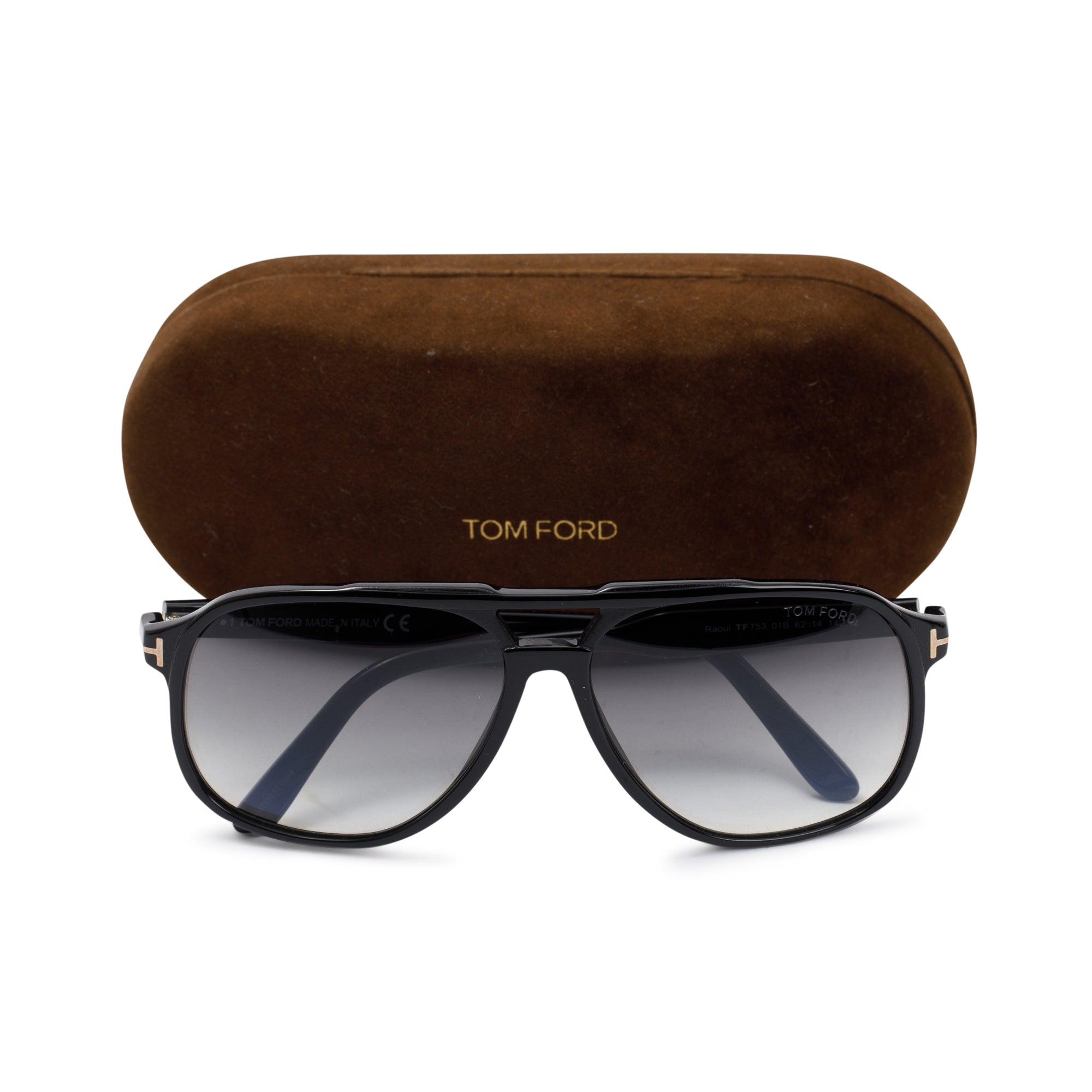 Tom Ford Raoul TF753 Aviator Sunglasses w/ Case