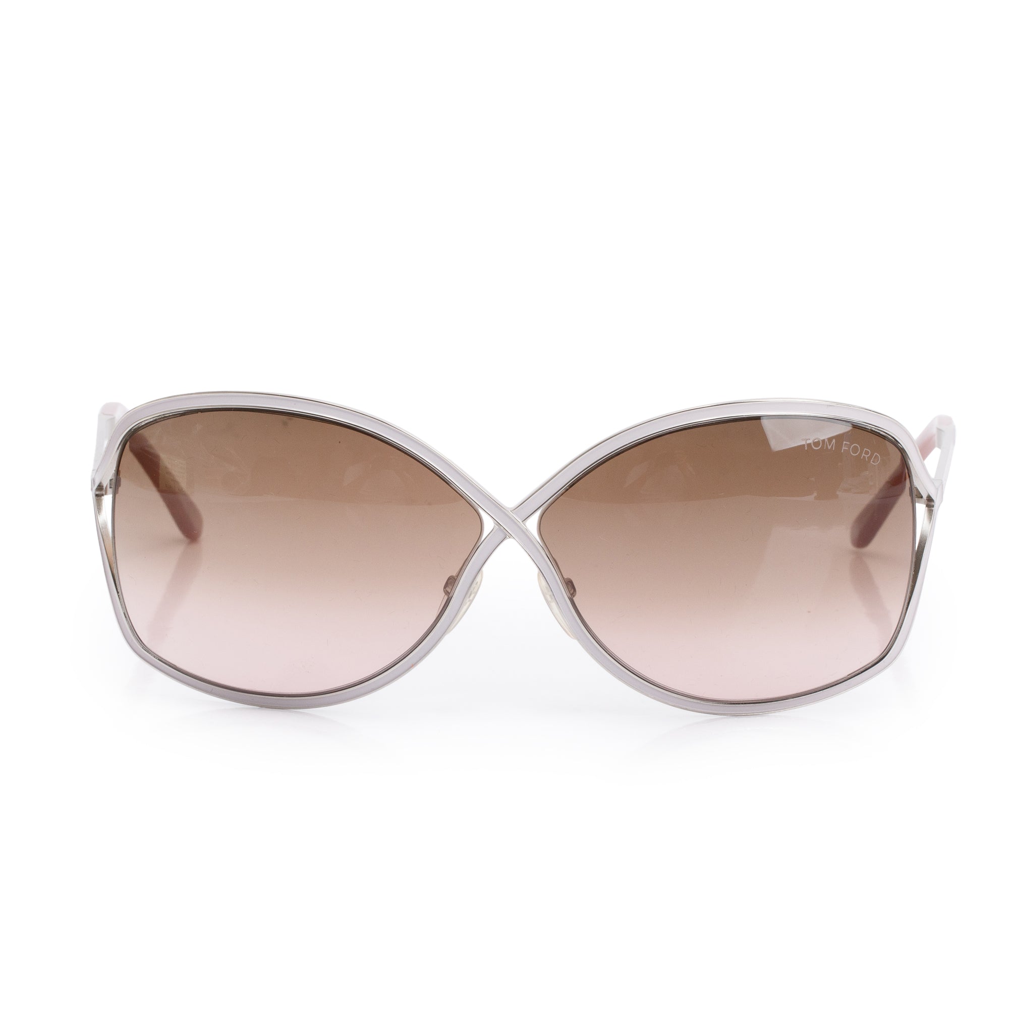 Tom Ford TF179 Rickie Silver Tone Enamel Sunglasses w/ Case