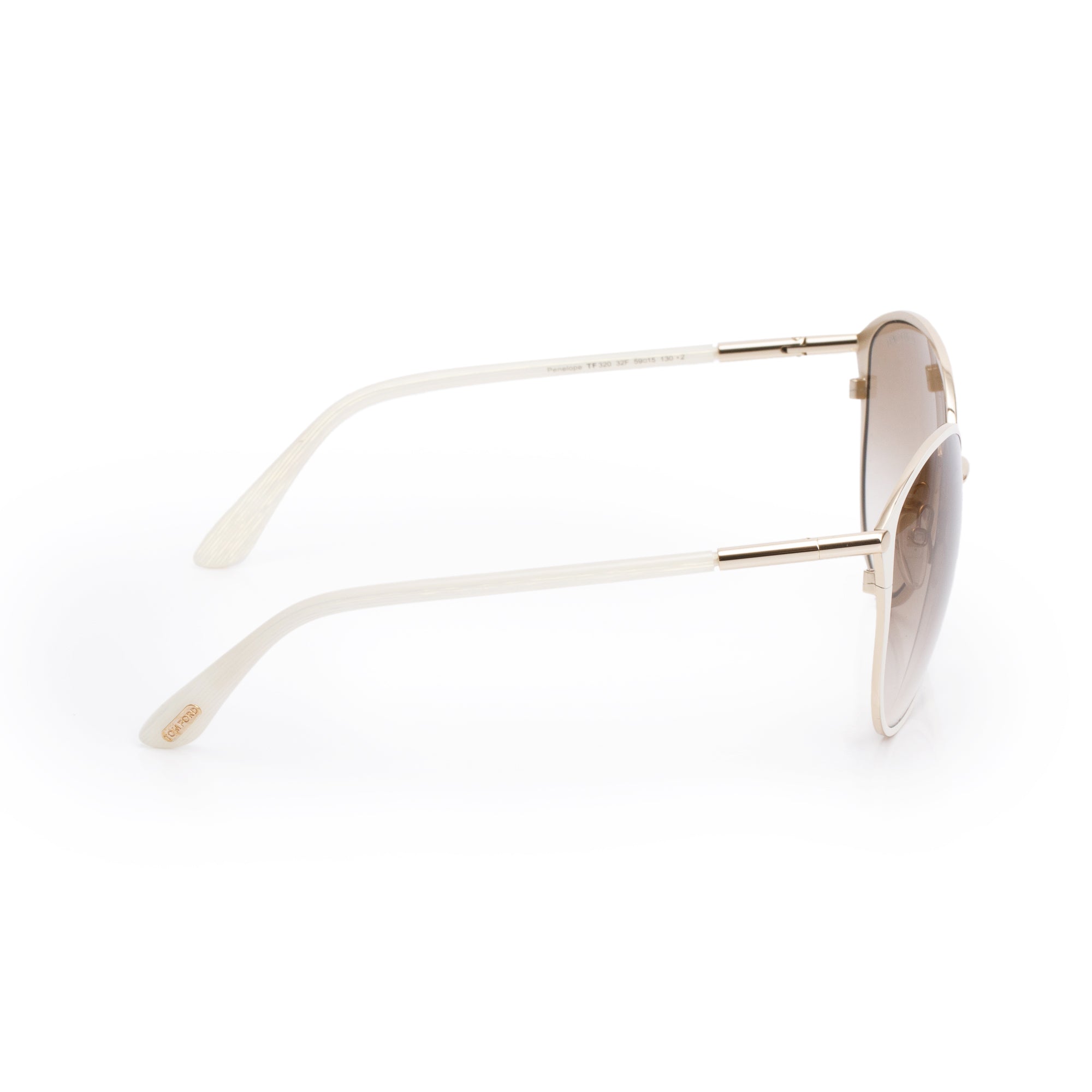 Tom Ford TF320 White Penelope Cat-Eye Sunglasses