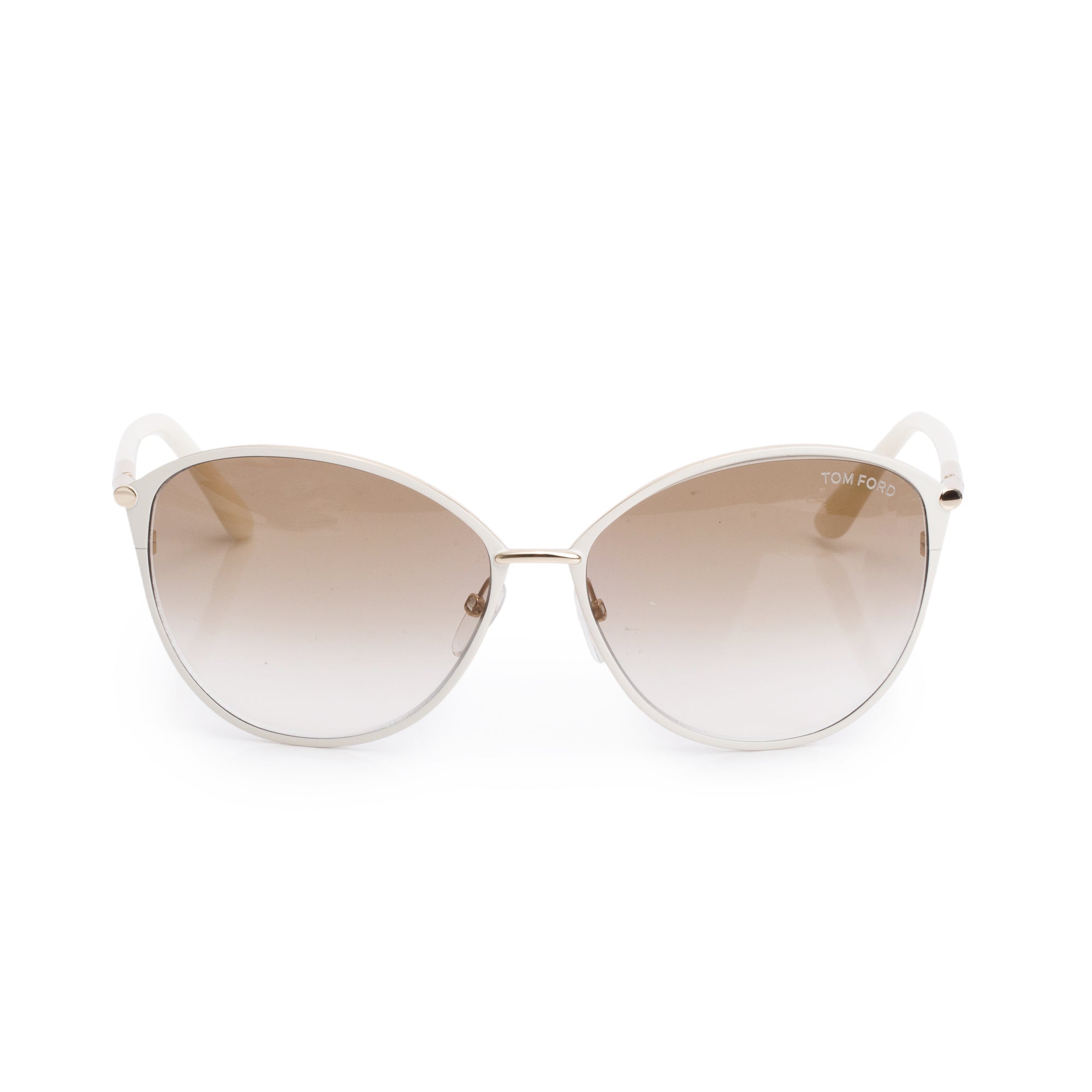Tom Ford TF320 White Penelope Cat-Eye Sunglasses