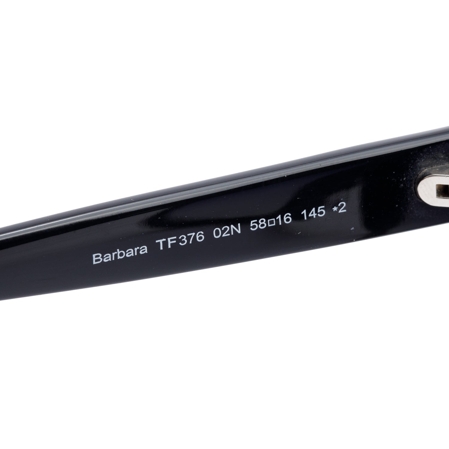 Tom Ford TF376 Black Acetate Barbara Square Sunglasses