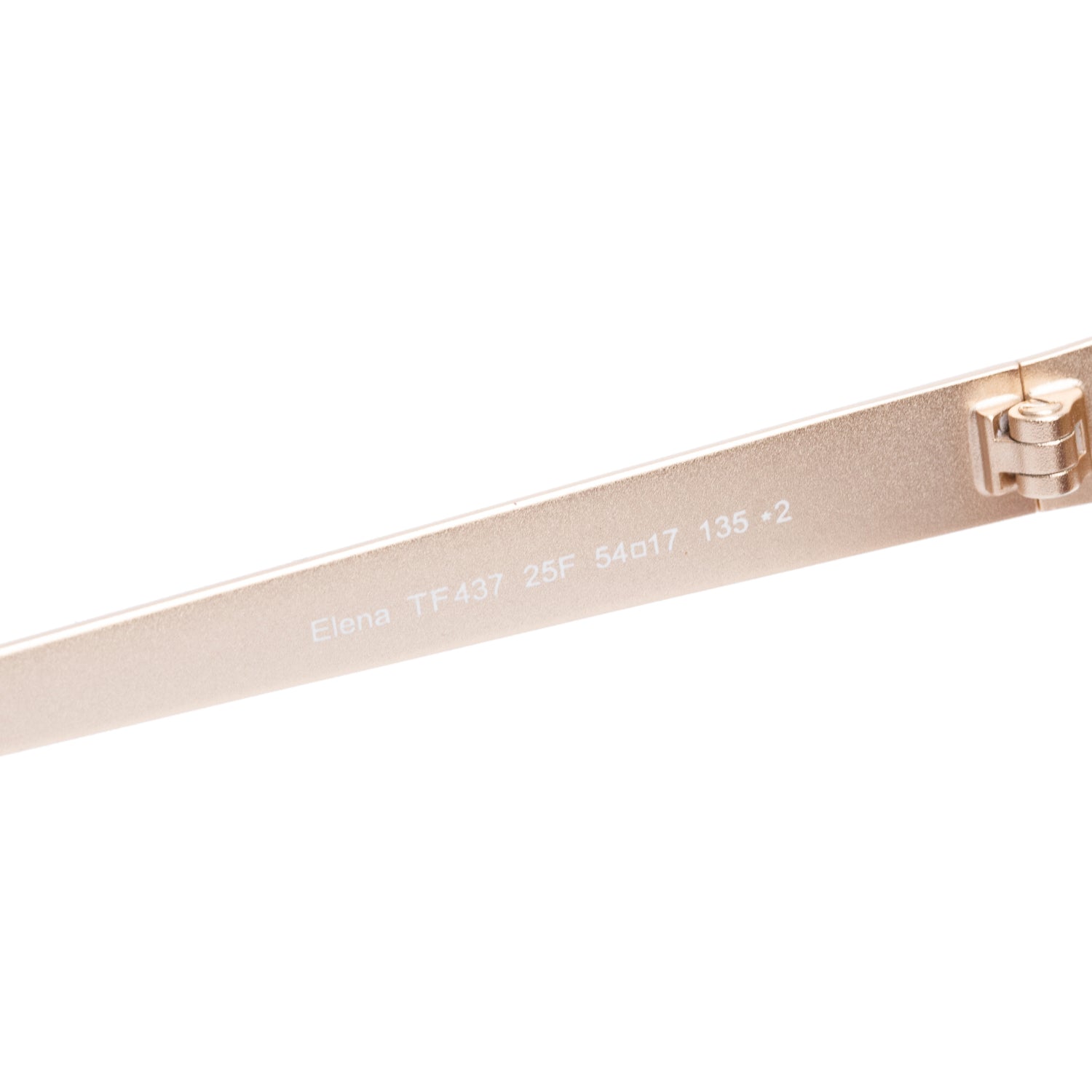 Tom Ford TF437 White Coated Metal Elena Sunglasses